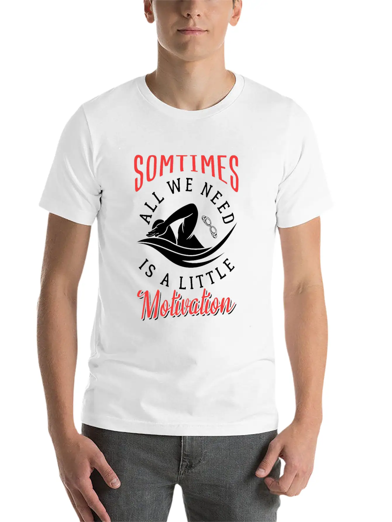 Swimming Fan Lover Watersports Athlete Soft Cotton Short Sleeve Tee – Unisex Wardrobe Staple