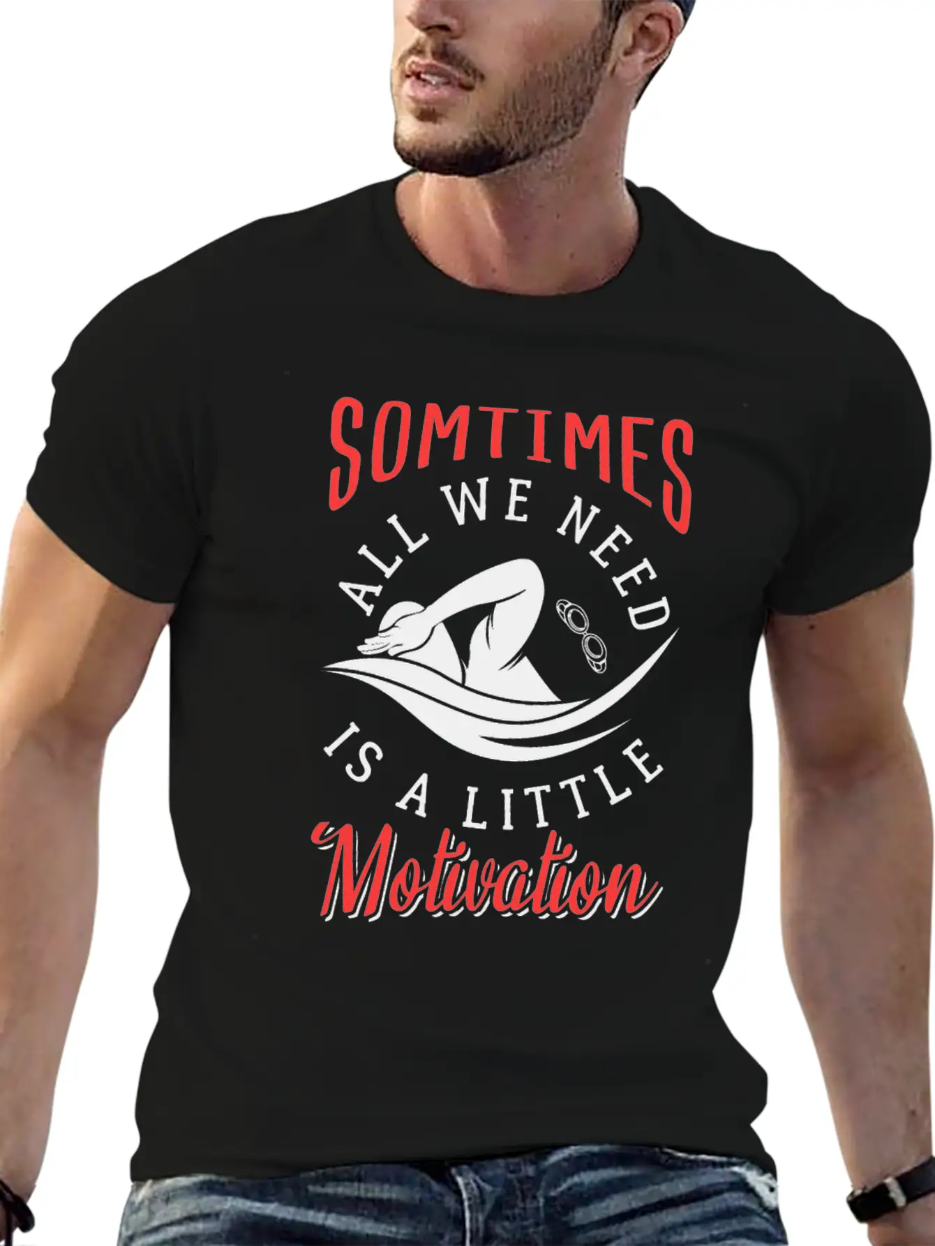 Swimming Fan Lover Watersports Athlete Soft Cotton Short Sleeve Tee – Unisex Wardrobe Staple