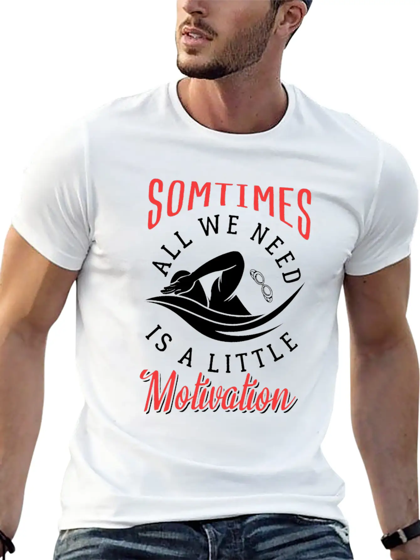 Swimming Fan Lover Watersports Athlete Soft Cotton Short Sleeve Tee – Unisex Wardrobe Staple