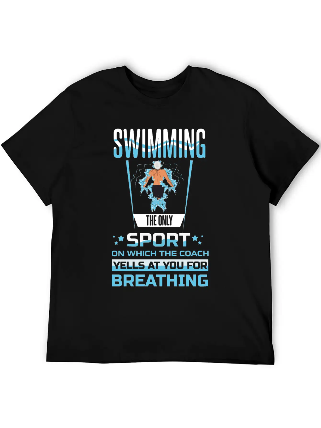 Swimming Sport Trainer Breathing Modern Fit Casual T-Shirt – Clean And Versatile Design