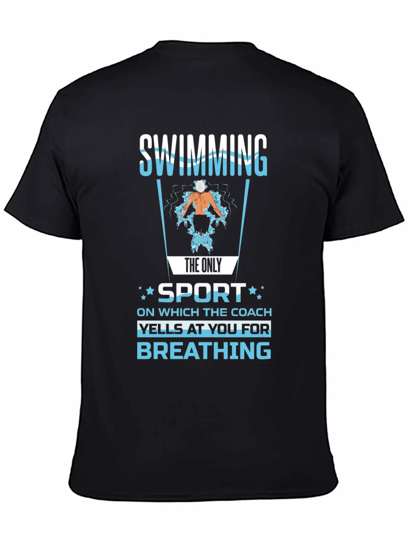Swimming Sport Trainer Breathing Modern Fit Casual T-Shirt – Clean And Versatile Design