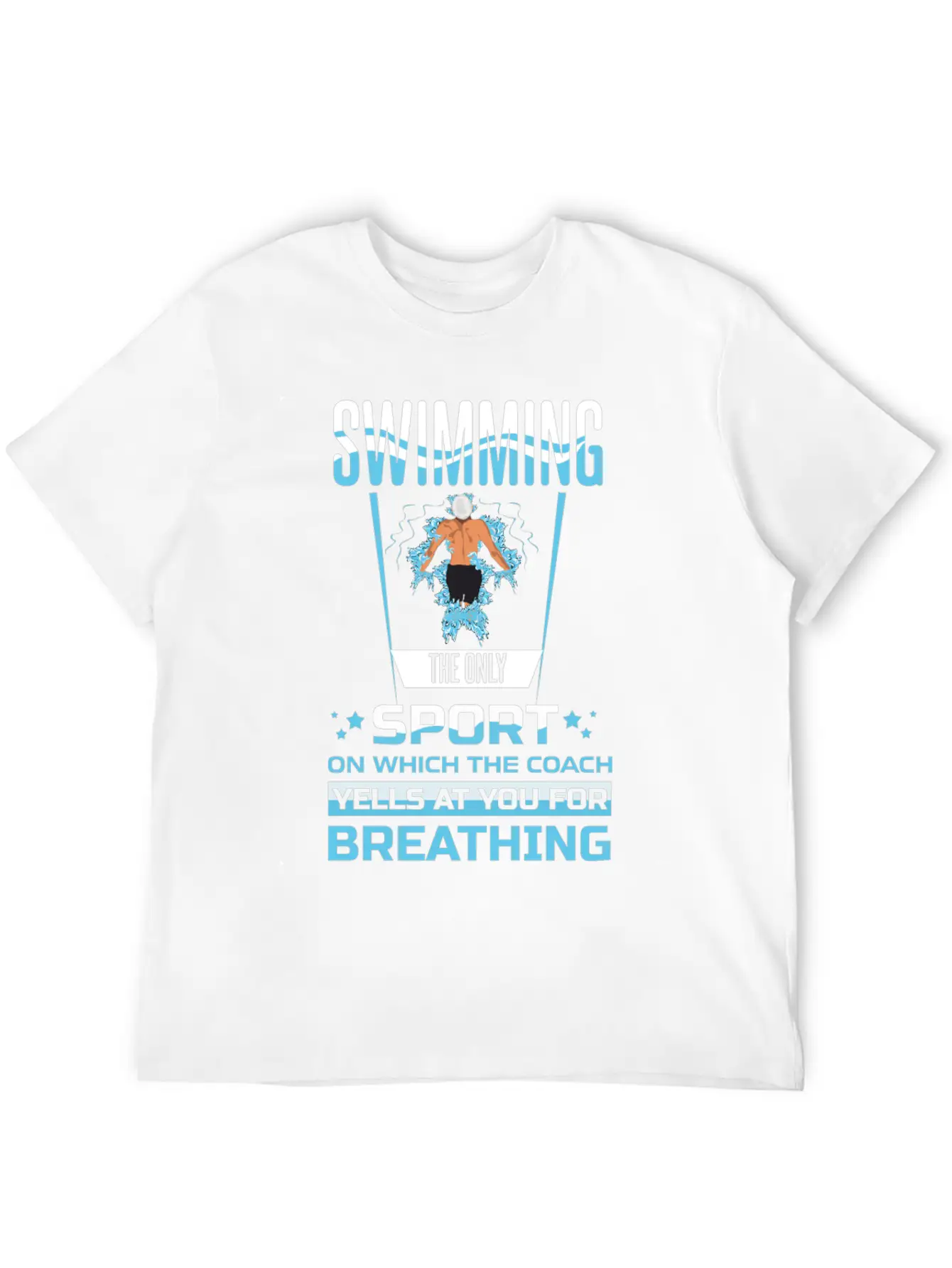 Swimming Sport Trainer Breathing Modern Fit Casual T-Shirt – Clean And Versatile Design