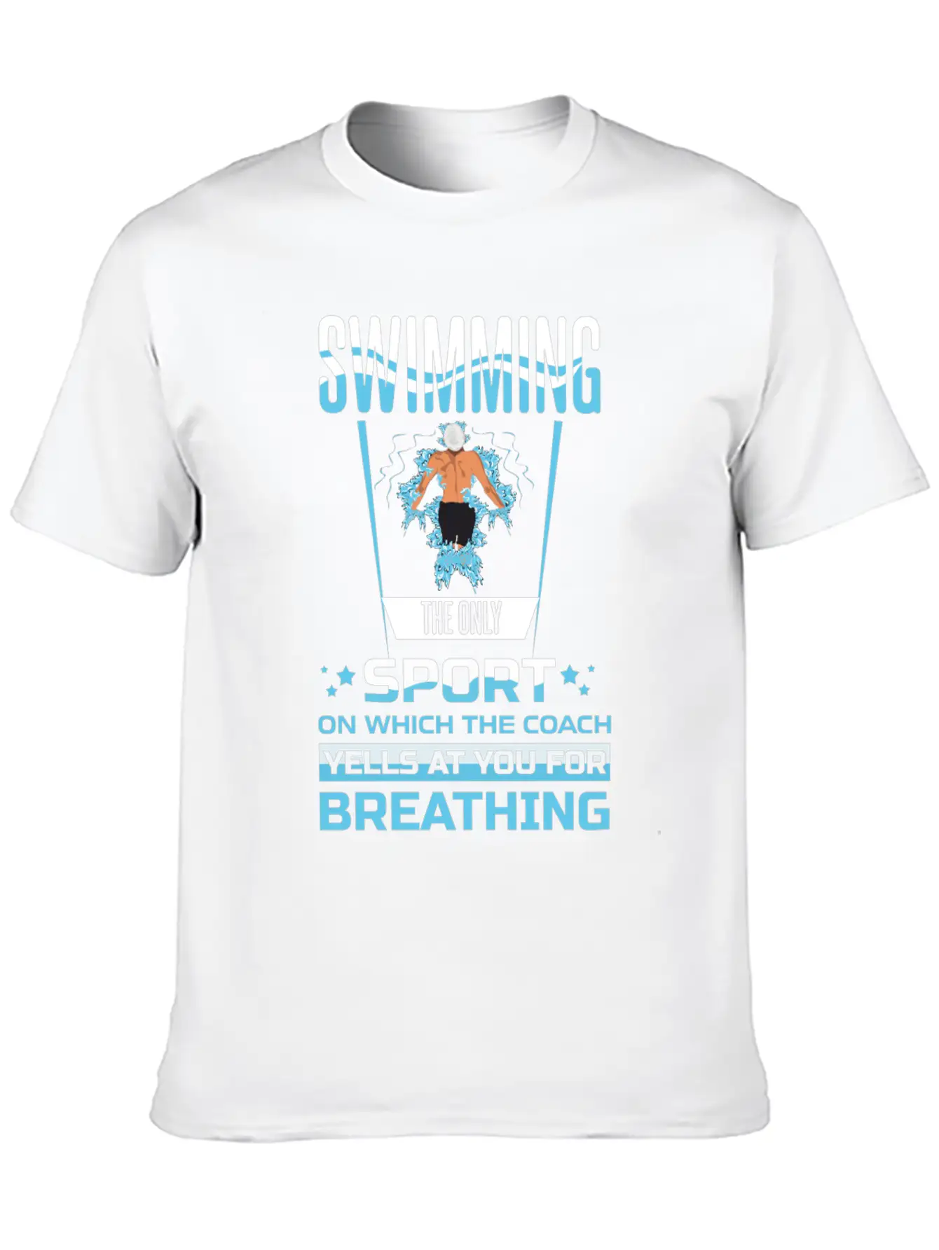 Swimming Sport Trainer Breathing Modern Fit Casual T-Shirt – Clean And Versatile Design