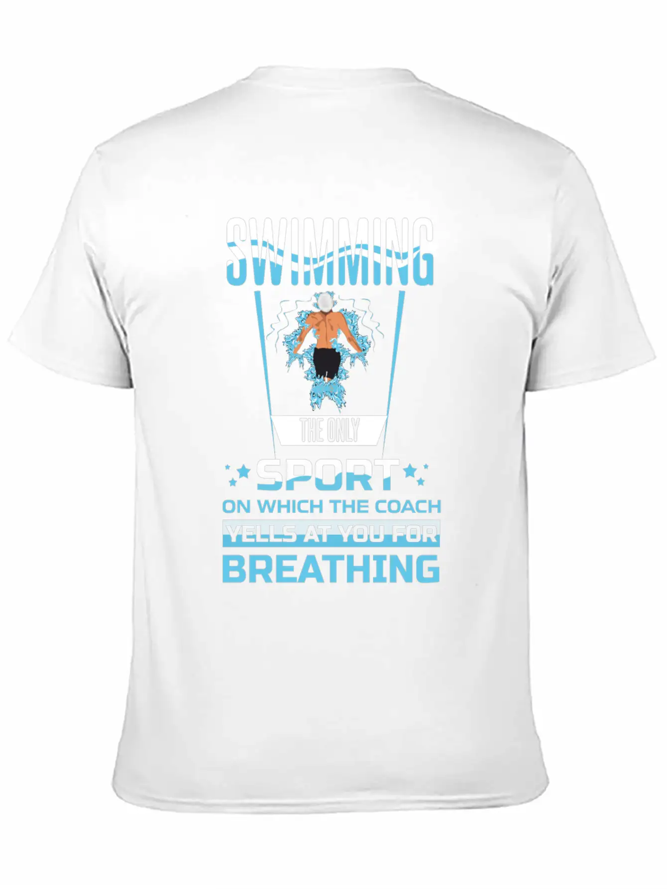 Swimming Sport Trainer Breathing Modern Fit Casual T-Shirt – Clean And Versatile Design