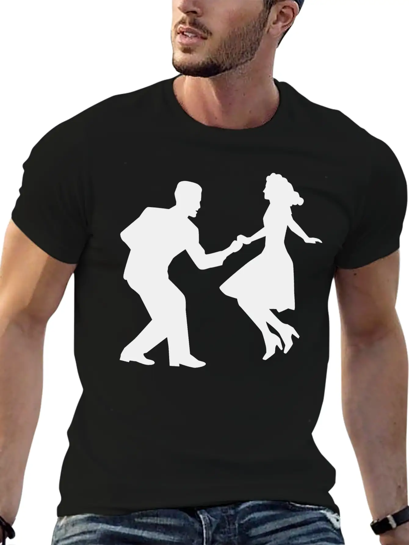Swing Dance Basic Graphic T-Shirt – Daily Comfort In Soft Cotton