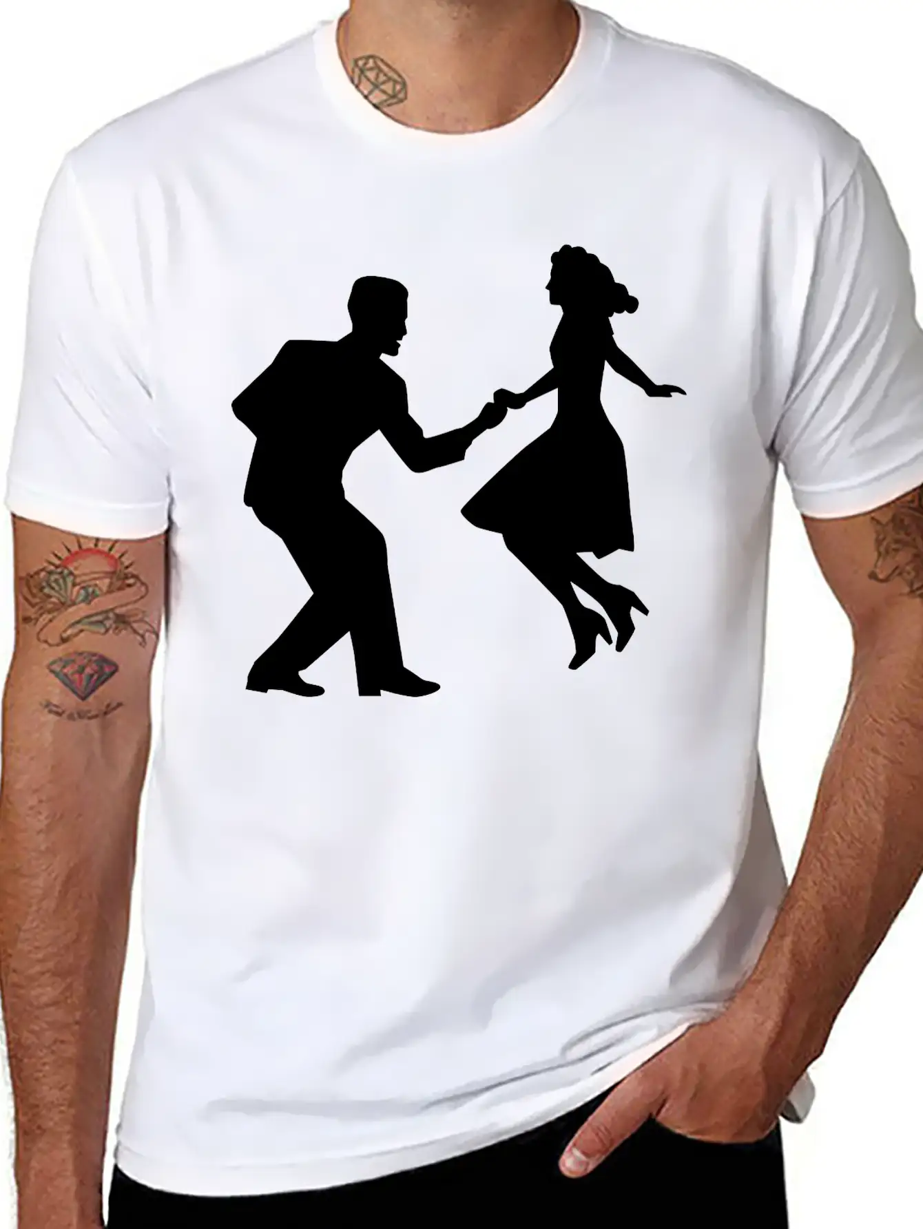 Swing Dance Basic Graphic T-Shirt – Daily Comfort In Soft Cotton