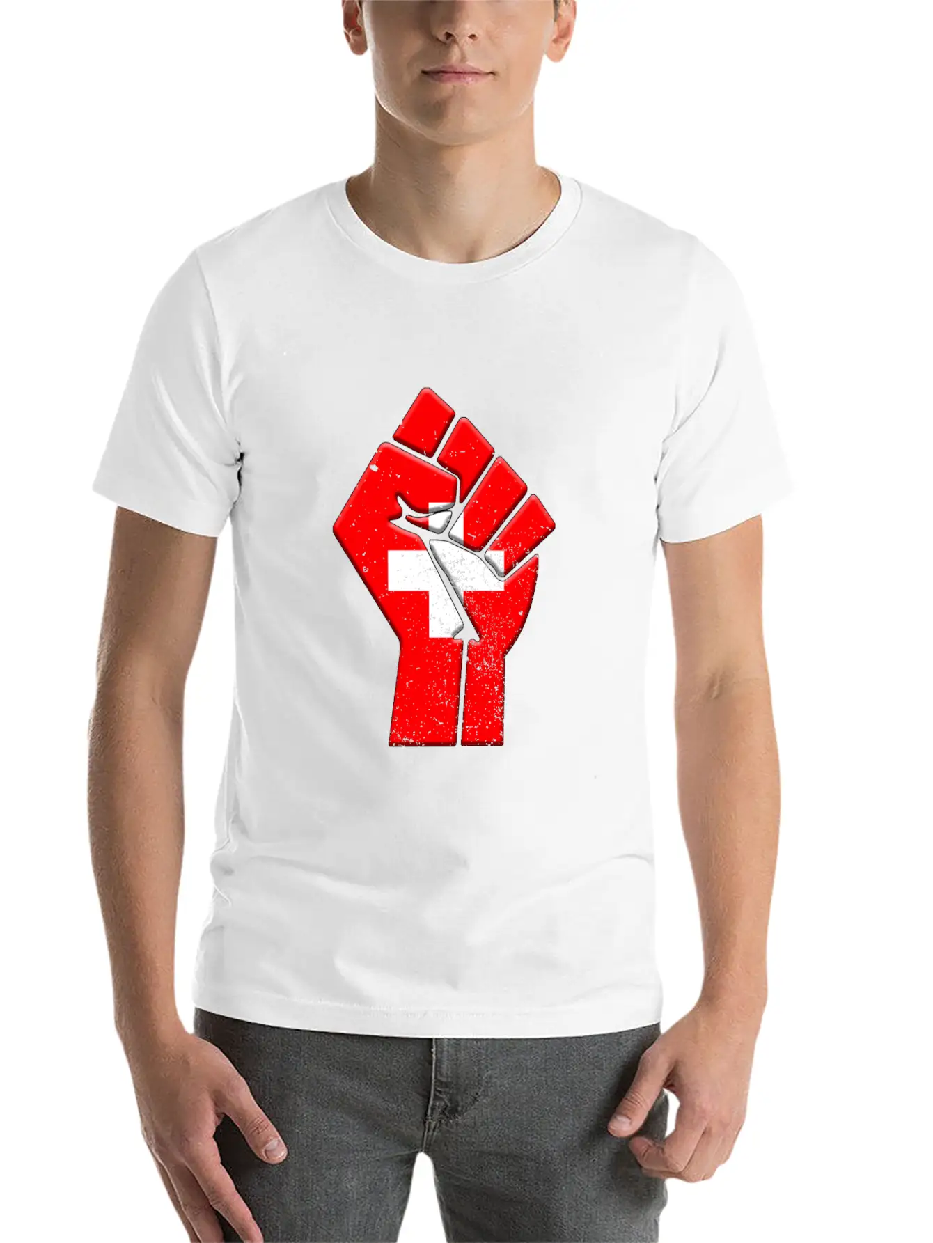 Switzerland Flag Country Pride Native Family Soft Cotton Short Sleeve Tee – Unisex Wardrobe Staple