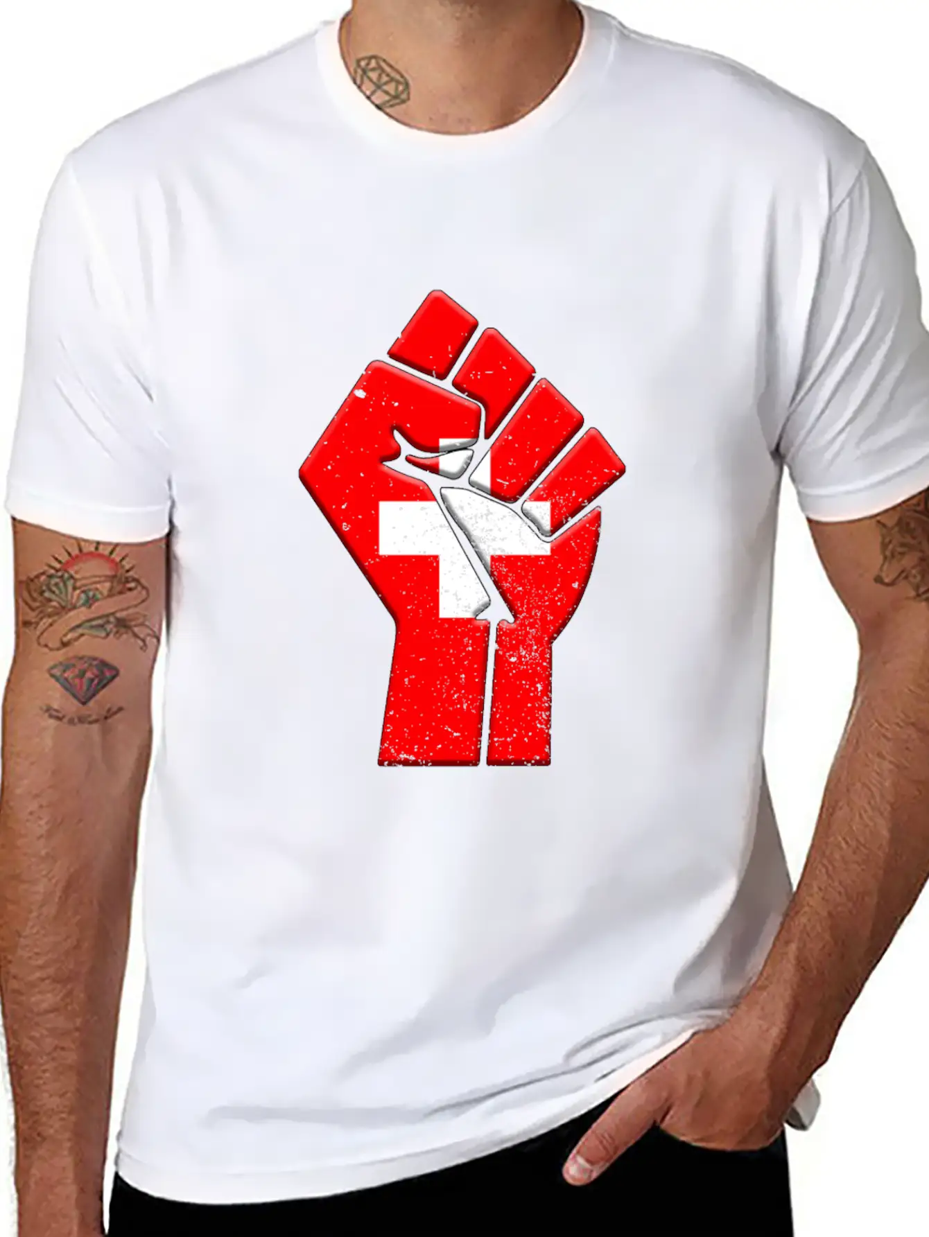 Switzerland Flag Country Pride Native Family Soft Cotton Short Sleeve Tee – Unisex Wardrobe Staple