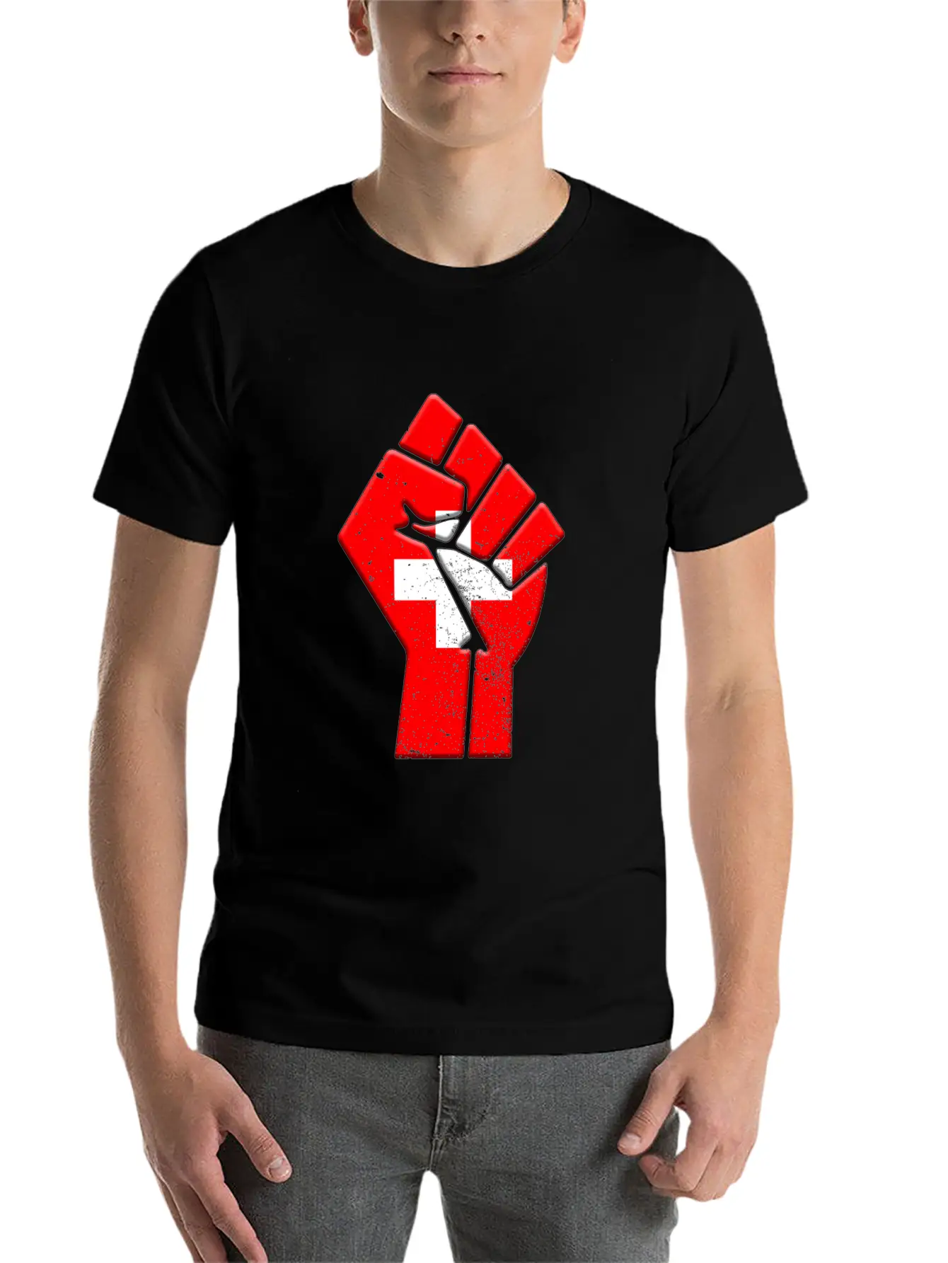 Switzerland Flag Country Pride Native Family Soft Cotton Short Sleeve Tee – Unisex Wardrobe Staple