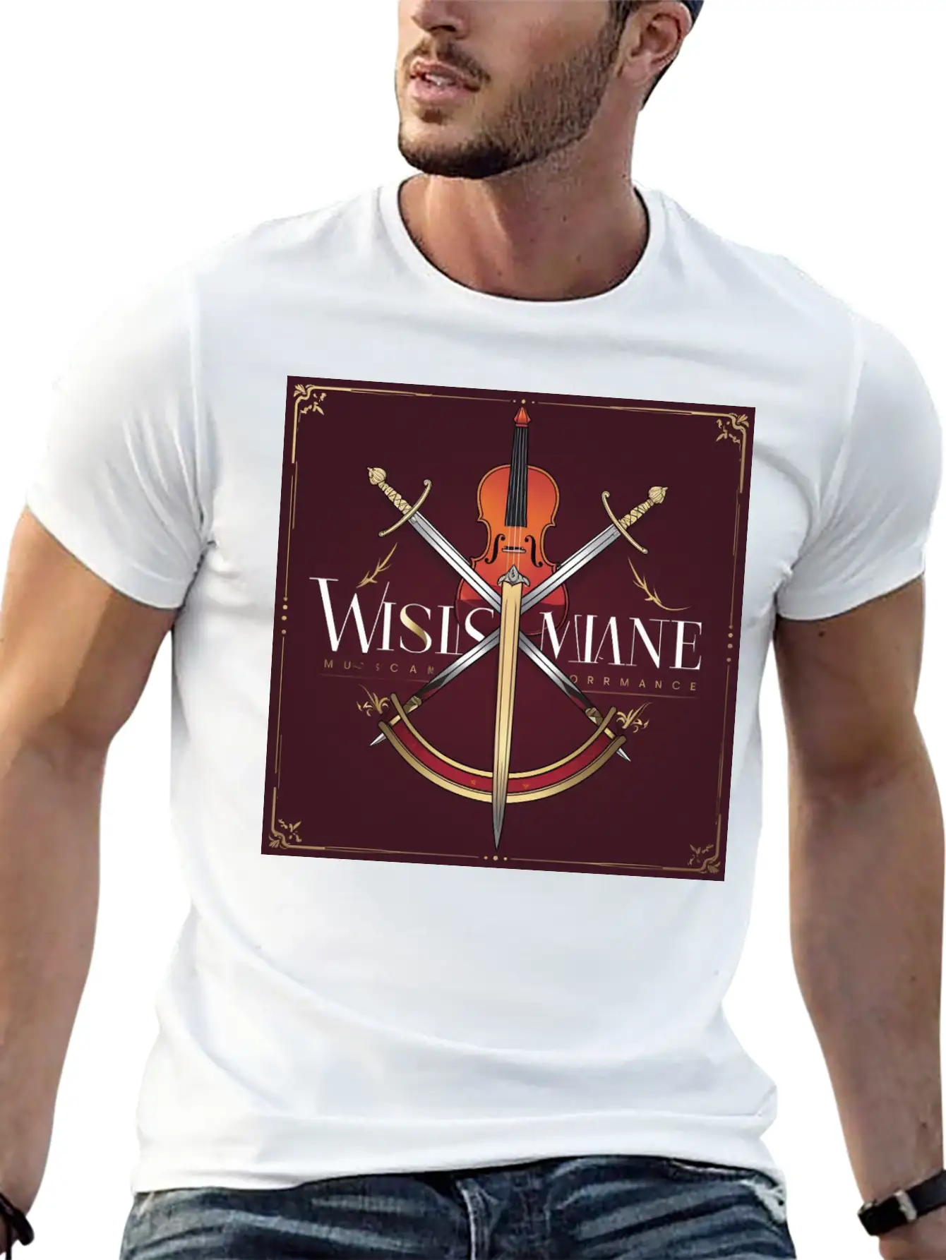 SWORD Music Performance Lightweight Cotton T-Shirt – Daily Comfort Graphic Shirt