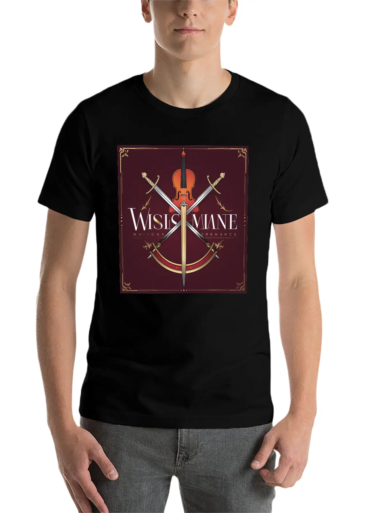 SWORD Music Performance Lightweight Cotton T-Shirt – Daily Comfort Graphic Shirt