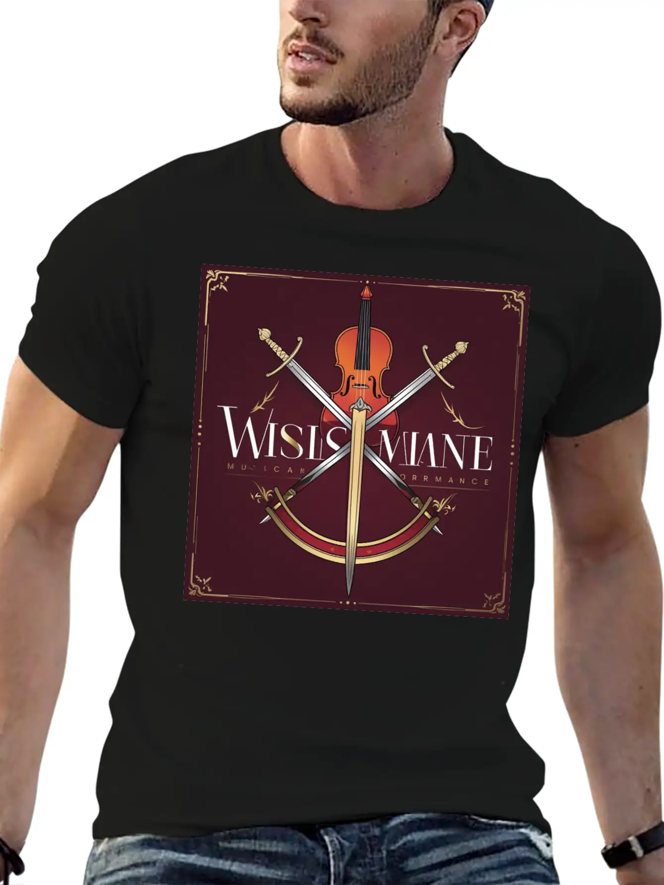 SWORD Music Performance Lightweight Cotton T-Shirt – Daily Comfort Graphic Shirt