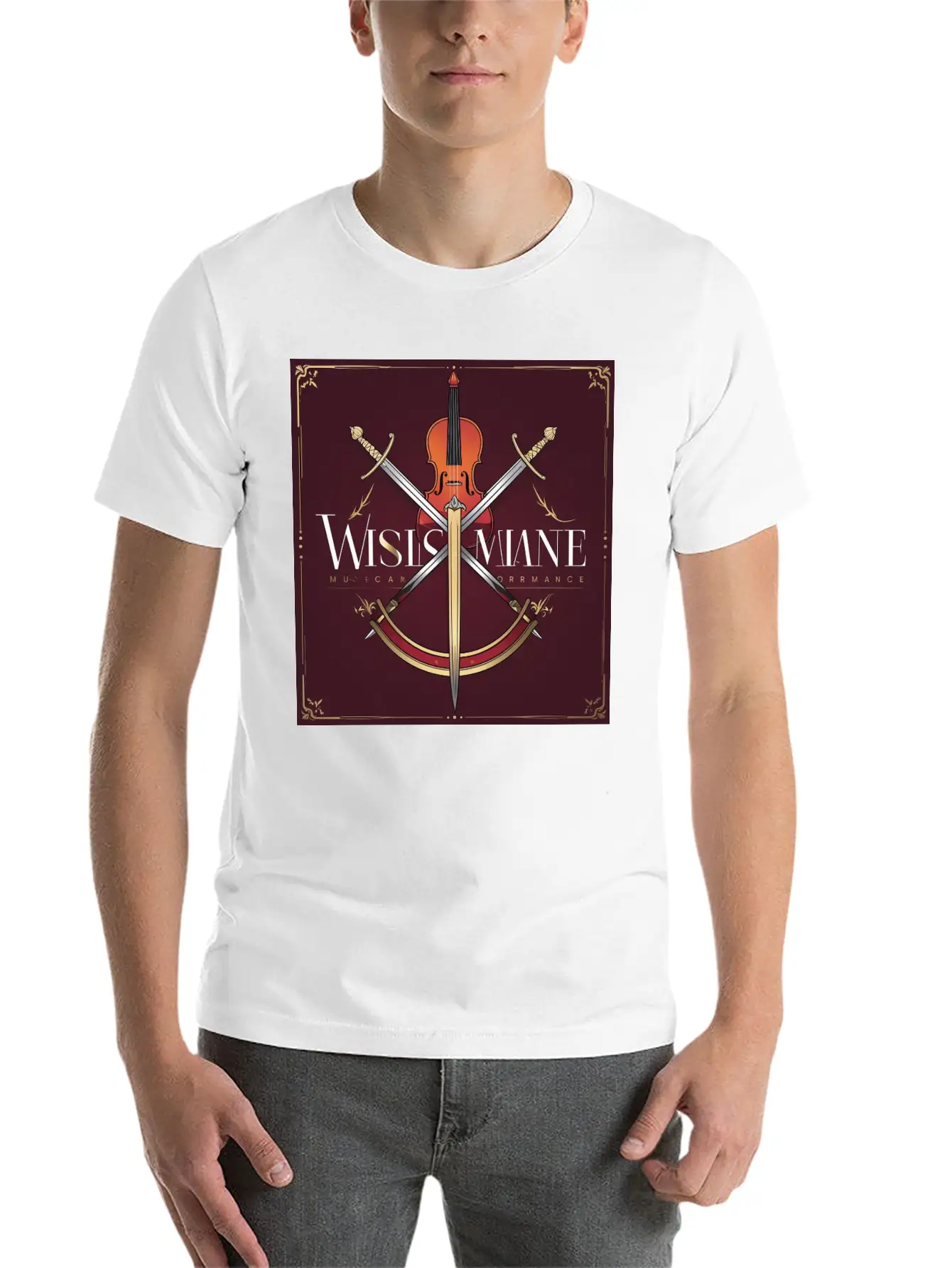 SWORD Music Performance Lightweight Cotton T-Shirt – Daily Comfort Graphic Shirt