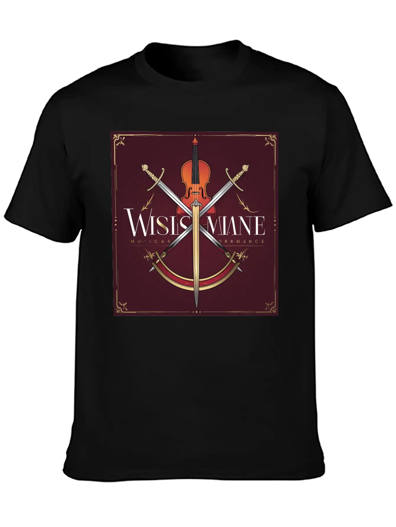 SWORD Music Performance Lightweight Cotton T-Shirt – Daily Comfort Graphic Shirt