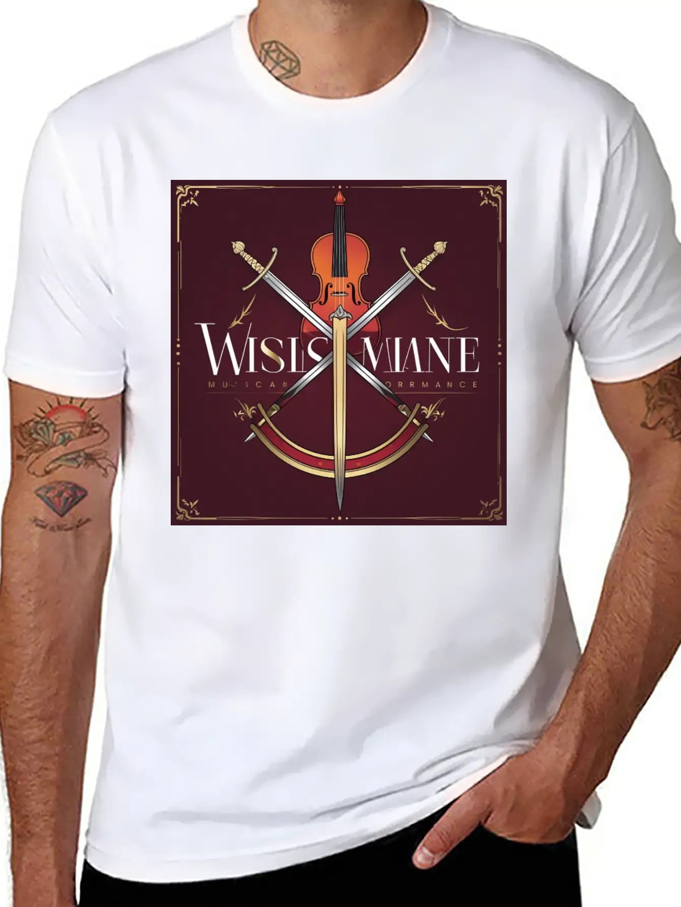 SWORD Music Performance Lightweight Cotton T-Shirt – Daily Comfort Graphic Shirt
