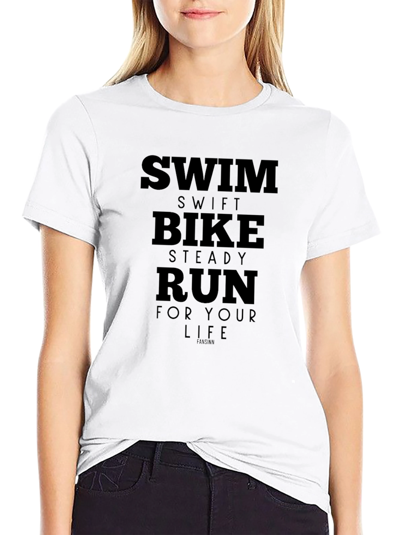 Swim Bike Run T-Shirt - Triathlon Training Tee