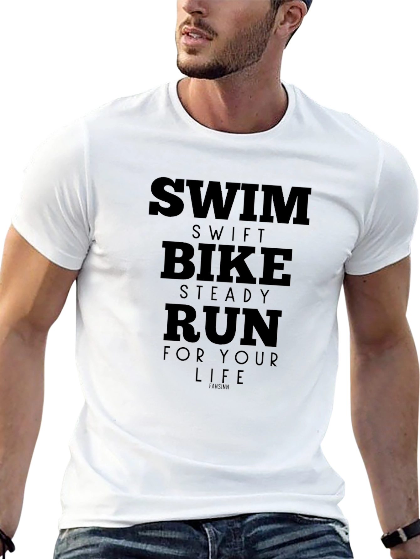 Swim Bike Run T-Shirt - Triathlon Training Tee