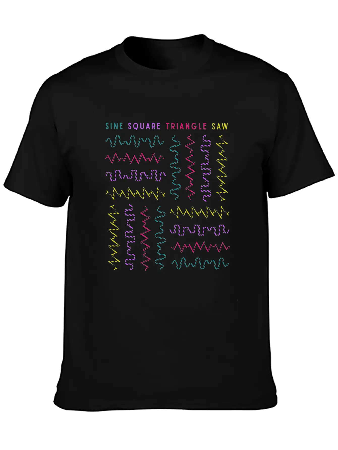 Synthesizer Analog Waveform Keyboard Music Produce Unisex Casual T-Shirt – Clean Design For Daily Comfort
