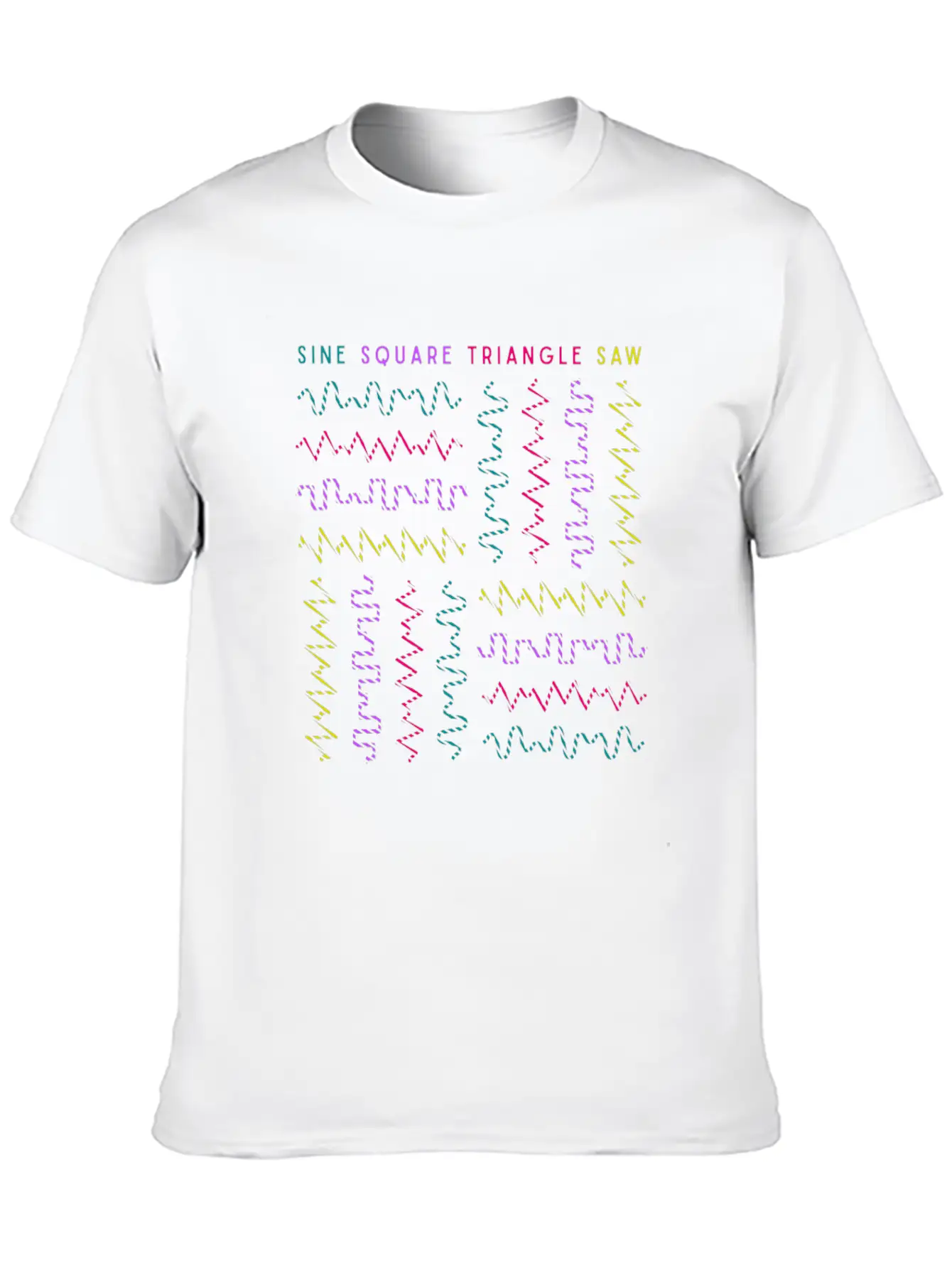 Synthesizer Analog Waveform Keyboard Music Produce Unisex Casual T-Shirt – Clean Design For Daily Comfort
