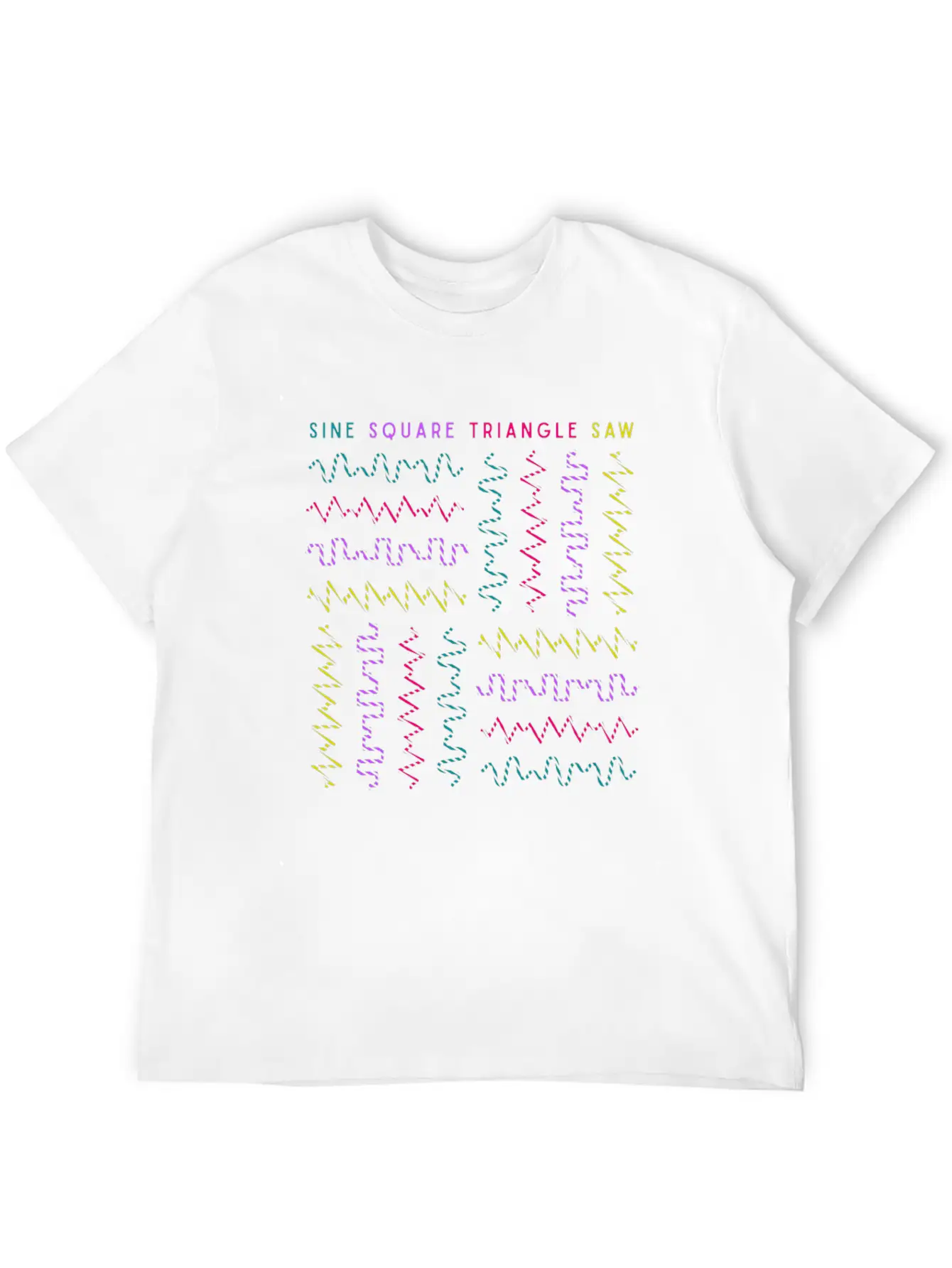 Synthesizer Analog Waveform Keyboard Music Produce Unisex Casual T-Shirt – Clean Design For Daily Comfort