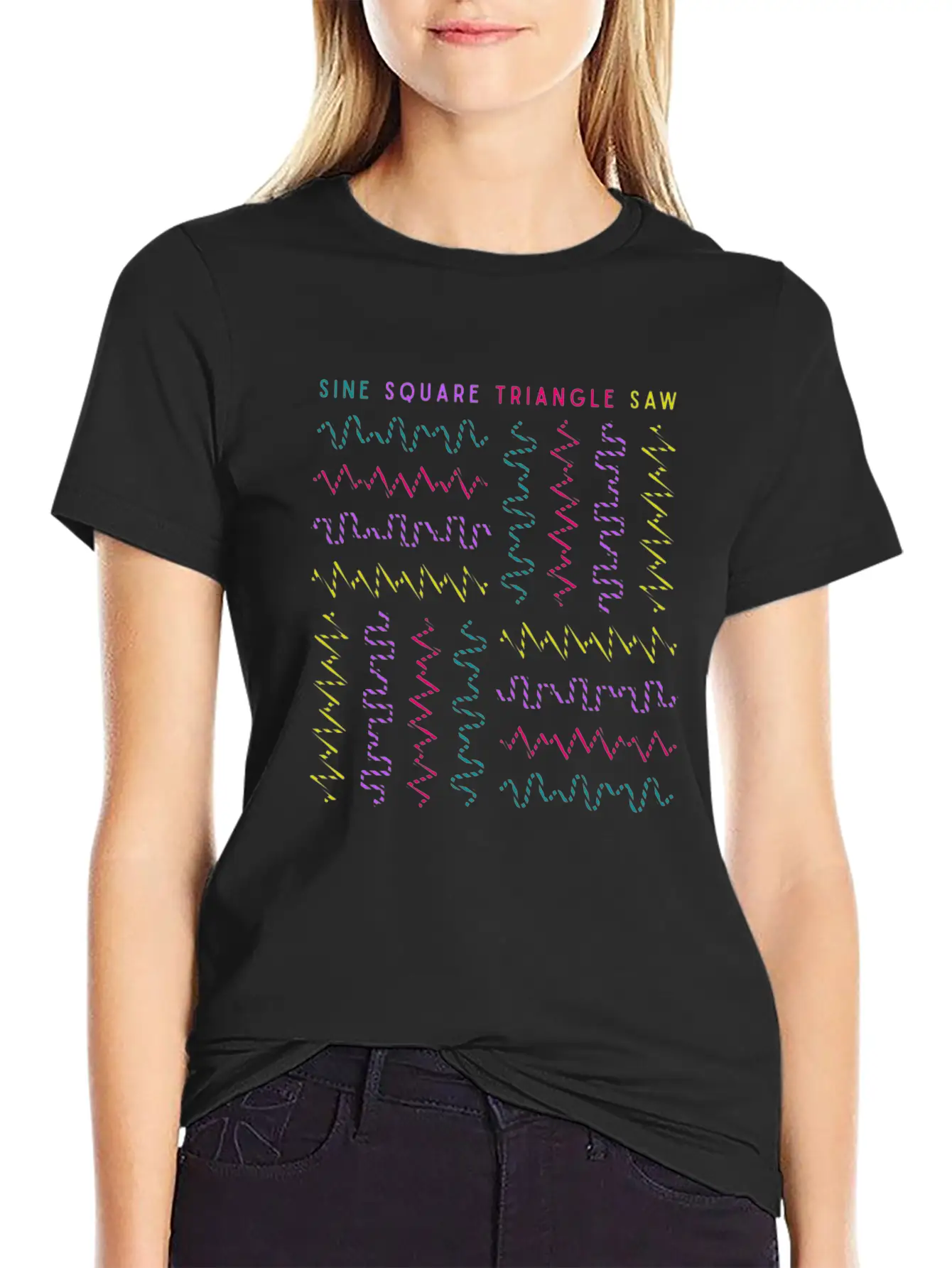 Synthesizer Analog Waveform Keyboard Music Produce Unisex Casual T-Shirt – Clean Design For Daily Comfort