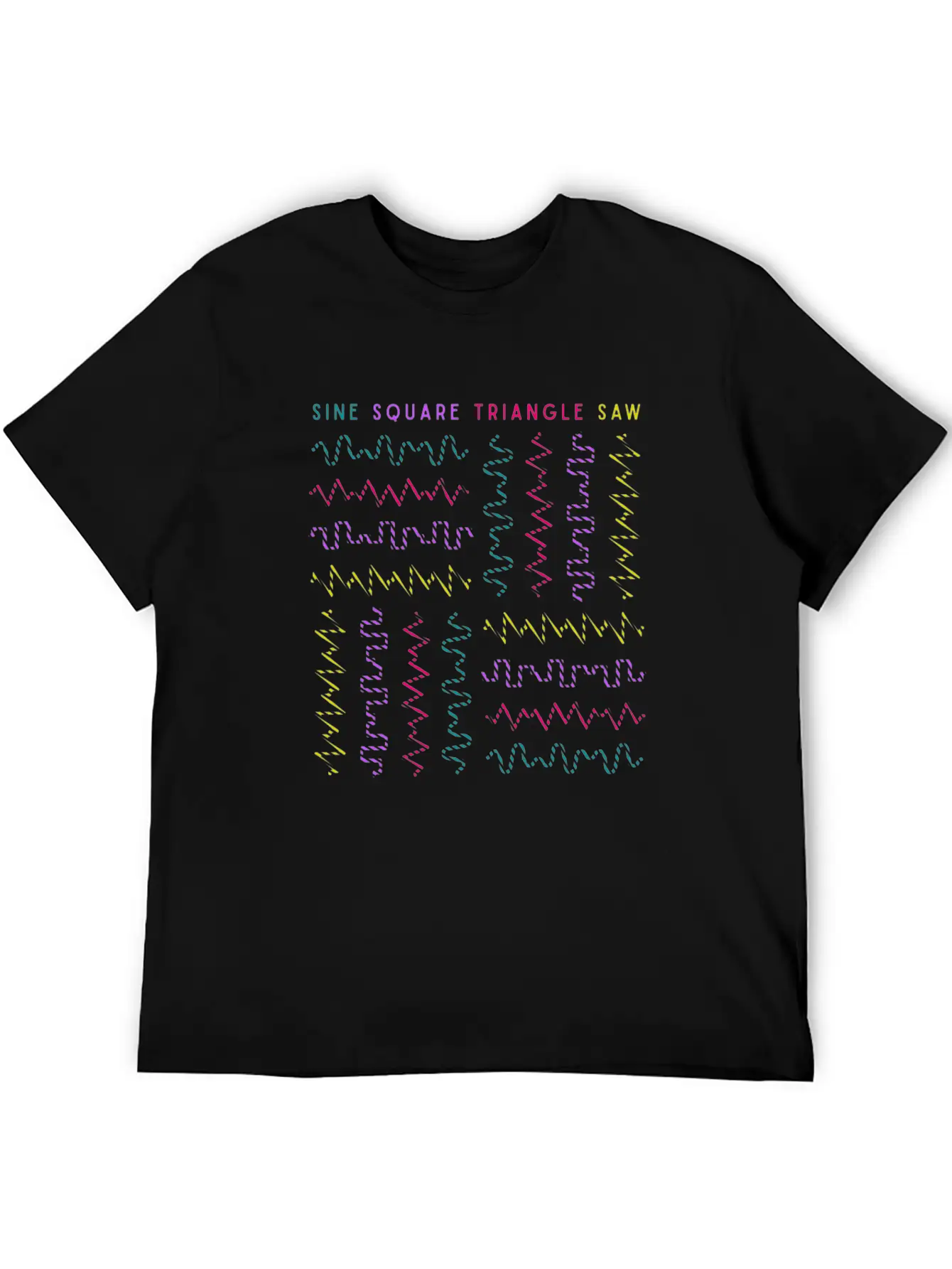 Synthesizer Analog Waveform Keyboard Music Produce Unisex Casual T-Shirt – Clean Design For Daily Comfort