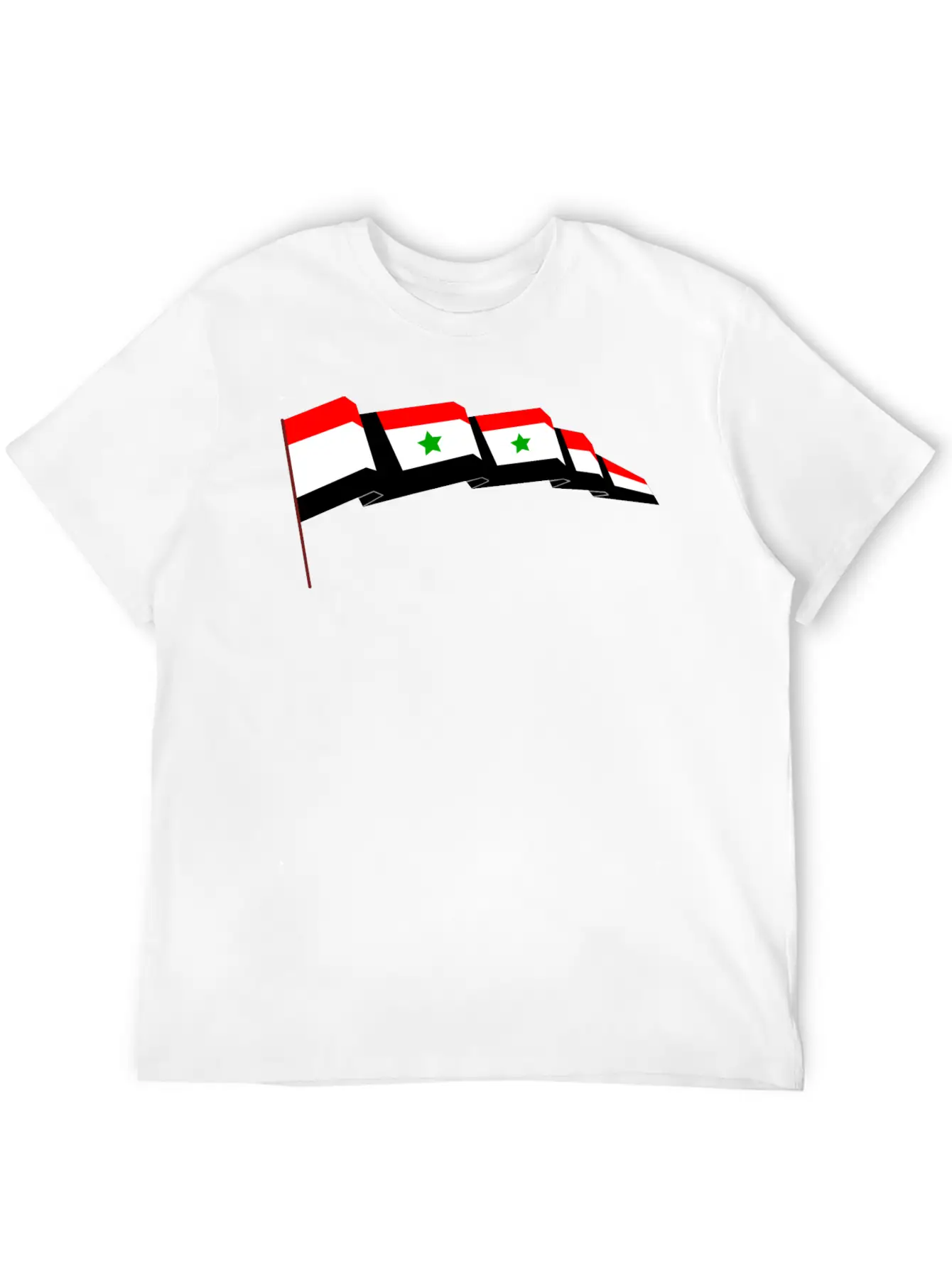 Syrian Flag Essential Cotton Tee For Daily Outfits – Unisex Style