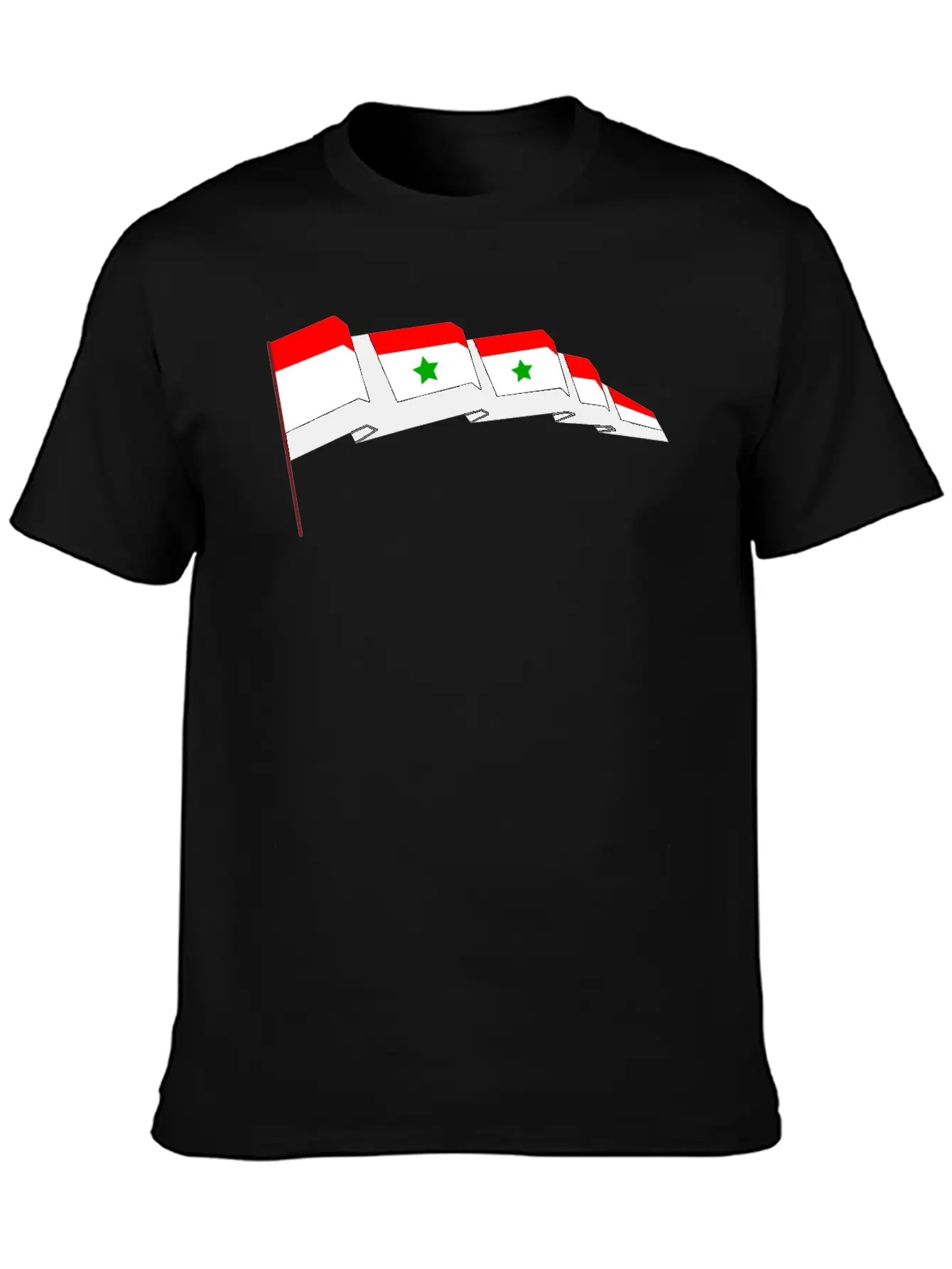 Syrian Flag Essential Cotton Tee For Daily Outfits – Unisex Style