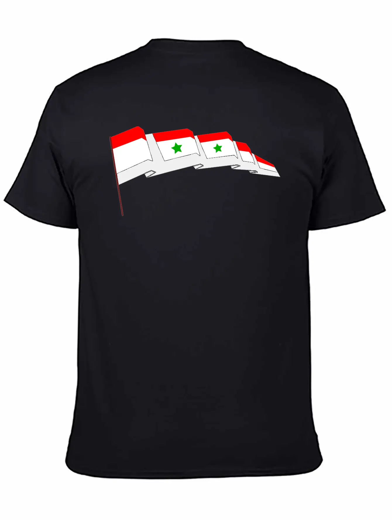 Syrian Flag Essential Cotton Tee For Daily Outfits – Unisex Style