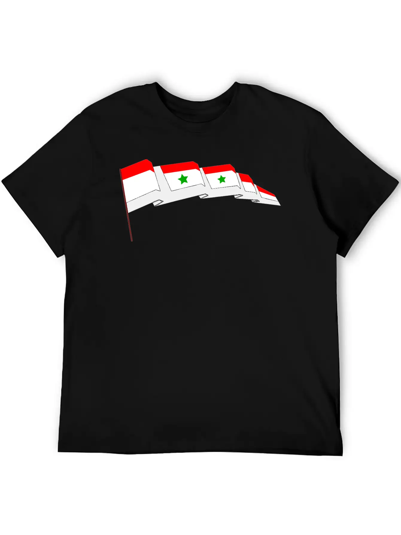 Syrian Flag Essential Cotton Tee For Daily Outfits – Unisex Style