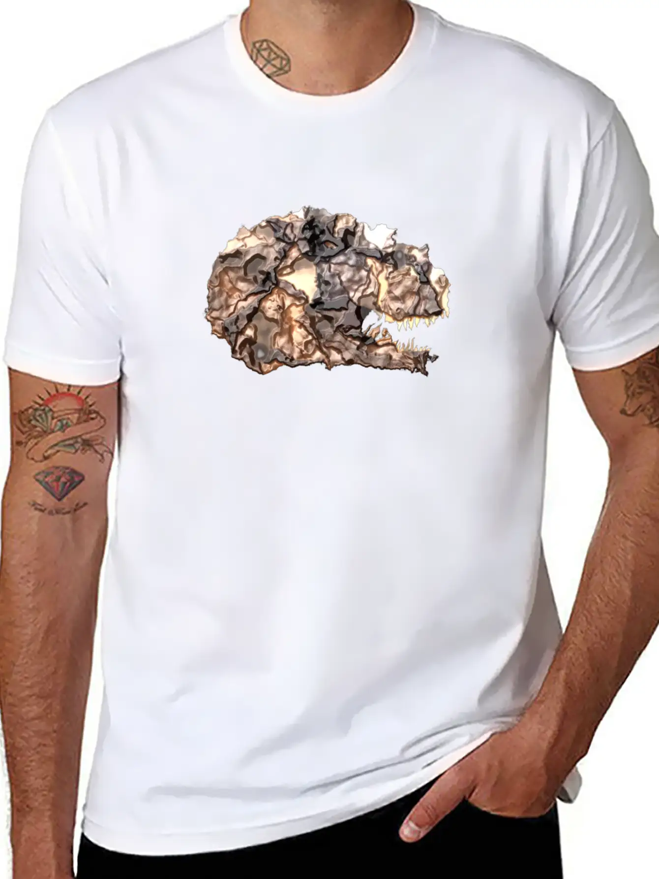 T-rex Lava Head Soft Cotton Short Sleeve Tee – Unisex Wardrobe Staple
