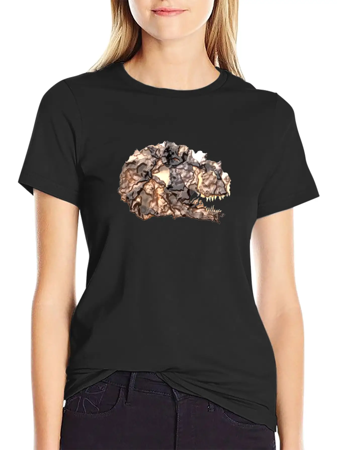 T-rex Lava Head Soft Cotton Short Sleeve Tee – Unisex Wardrobe Staple