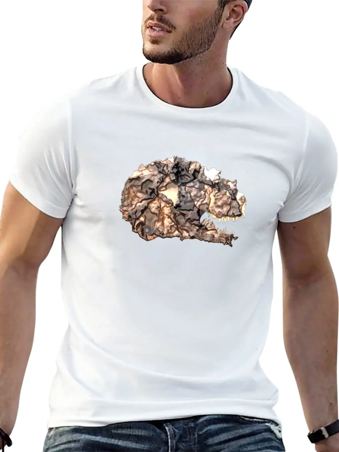 T-rex Lava Head Soft Cotton Short Sleeve Tee – Unisex Wardrobe Staple