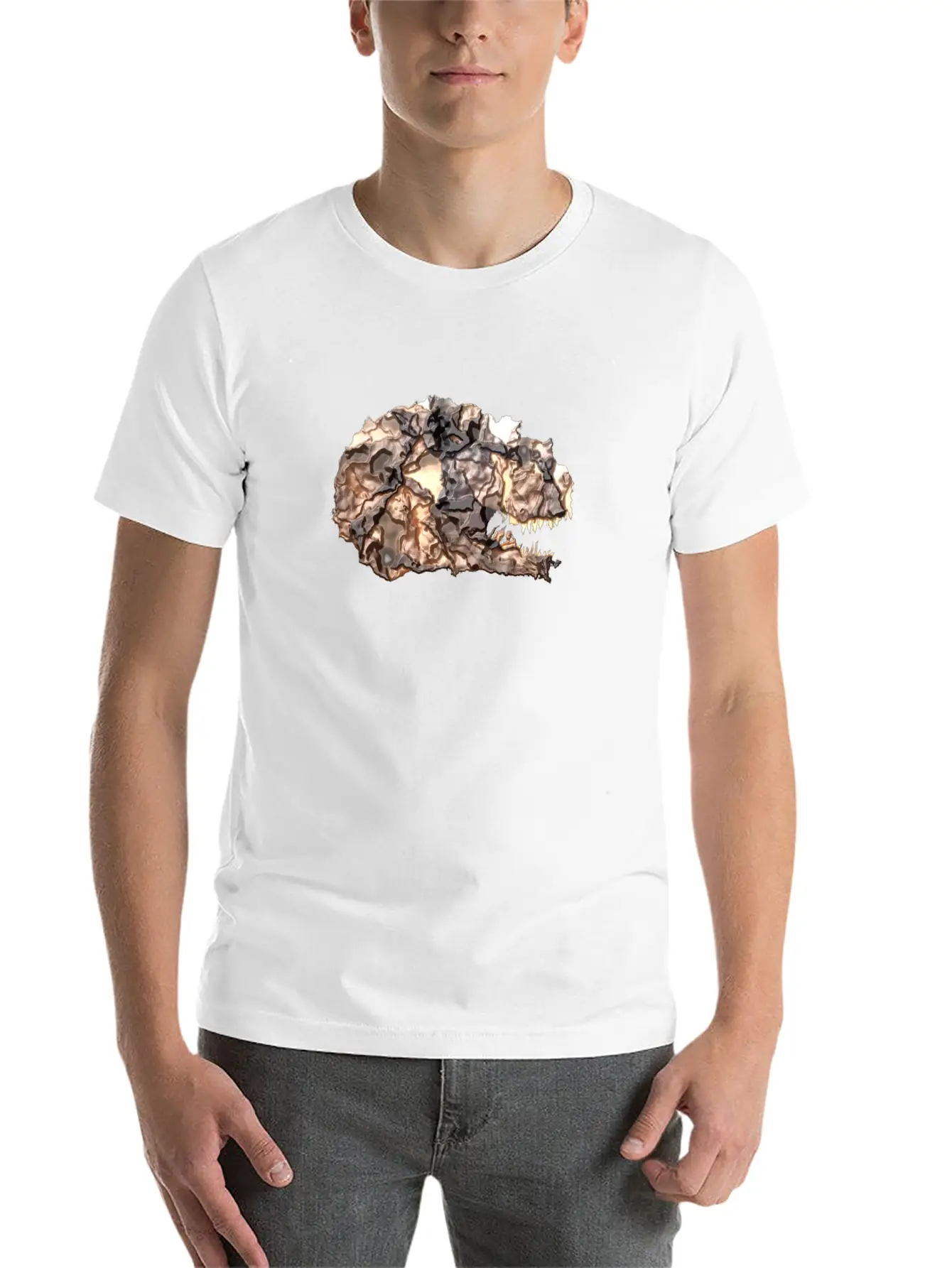 T-rex Lava Head Soft Cotton Short Sleeve Tee – Unisex Wardrobe Staple
