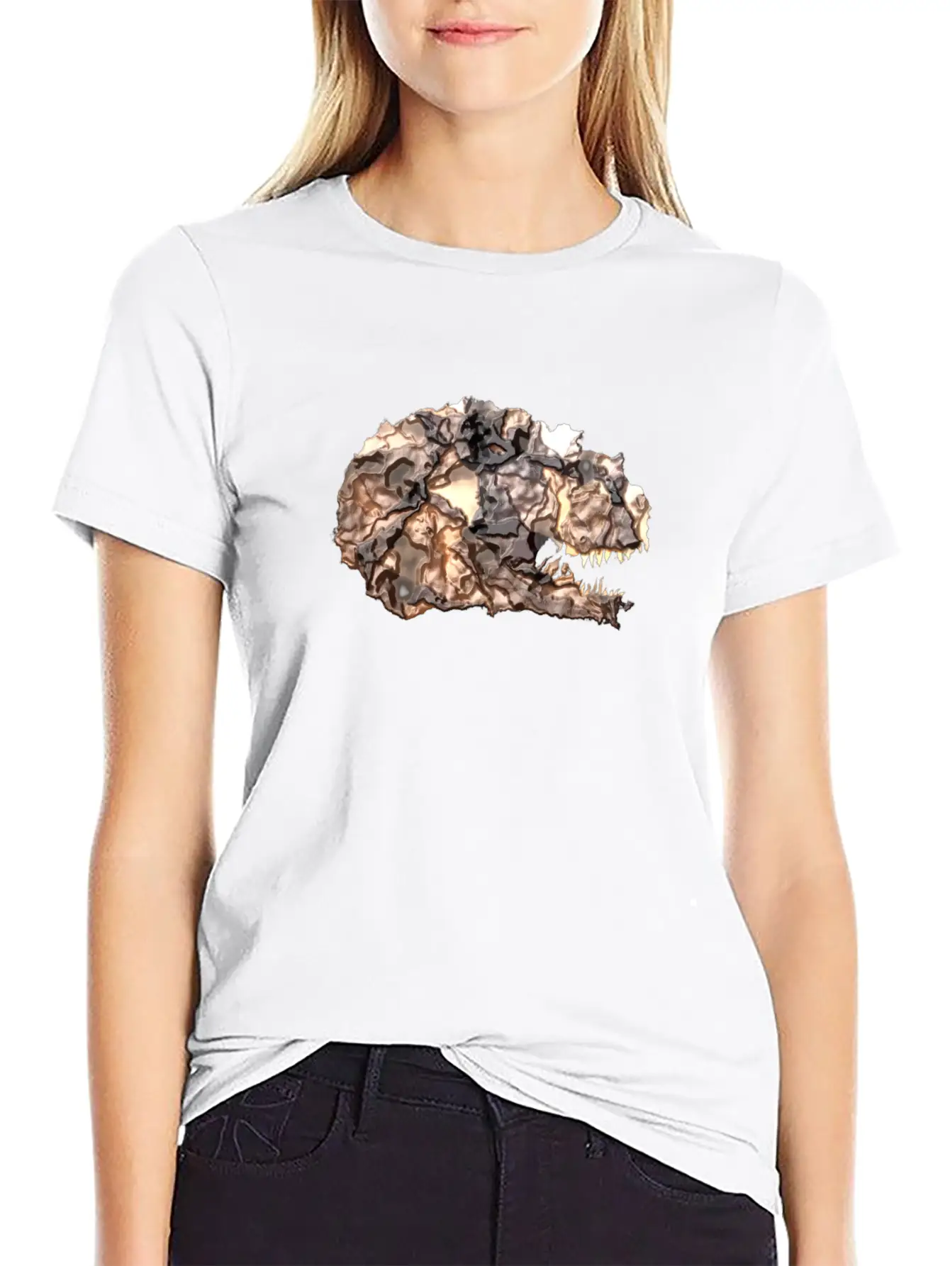 T-rex Lava Head Soft Cotton Short Sleeve Tee – Unisex Wardrobe Staple