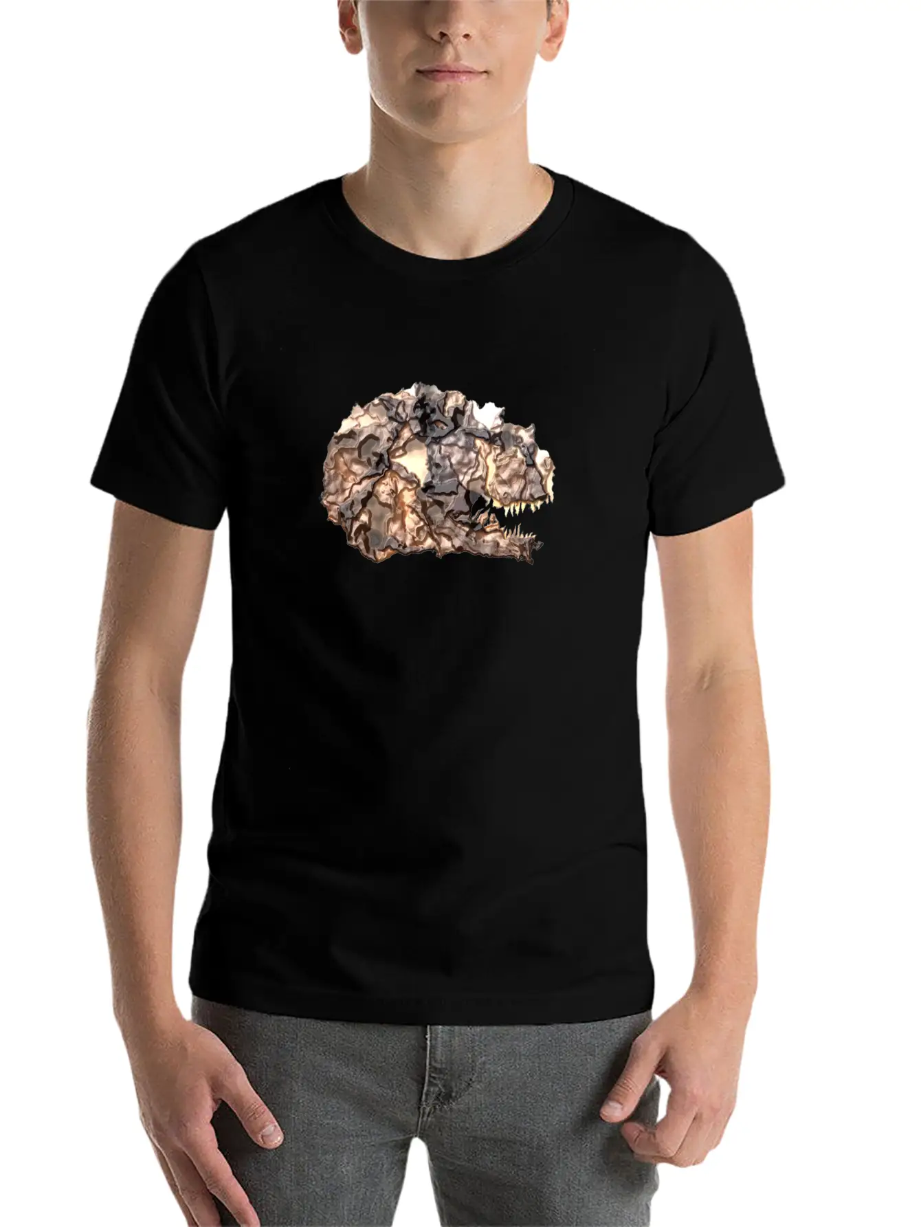 T-rex Lava Head Soft Cotton Short Sleeve Tee – Unisex Wardrobe Staple