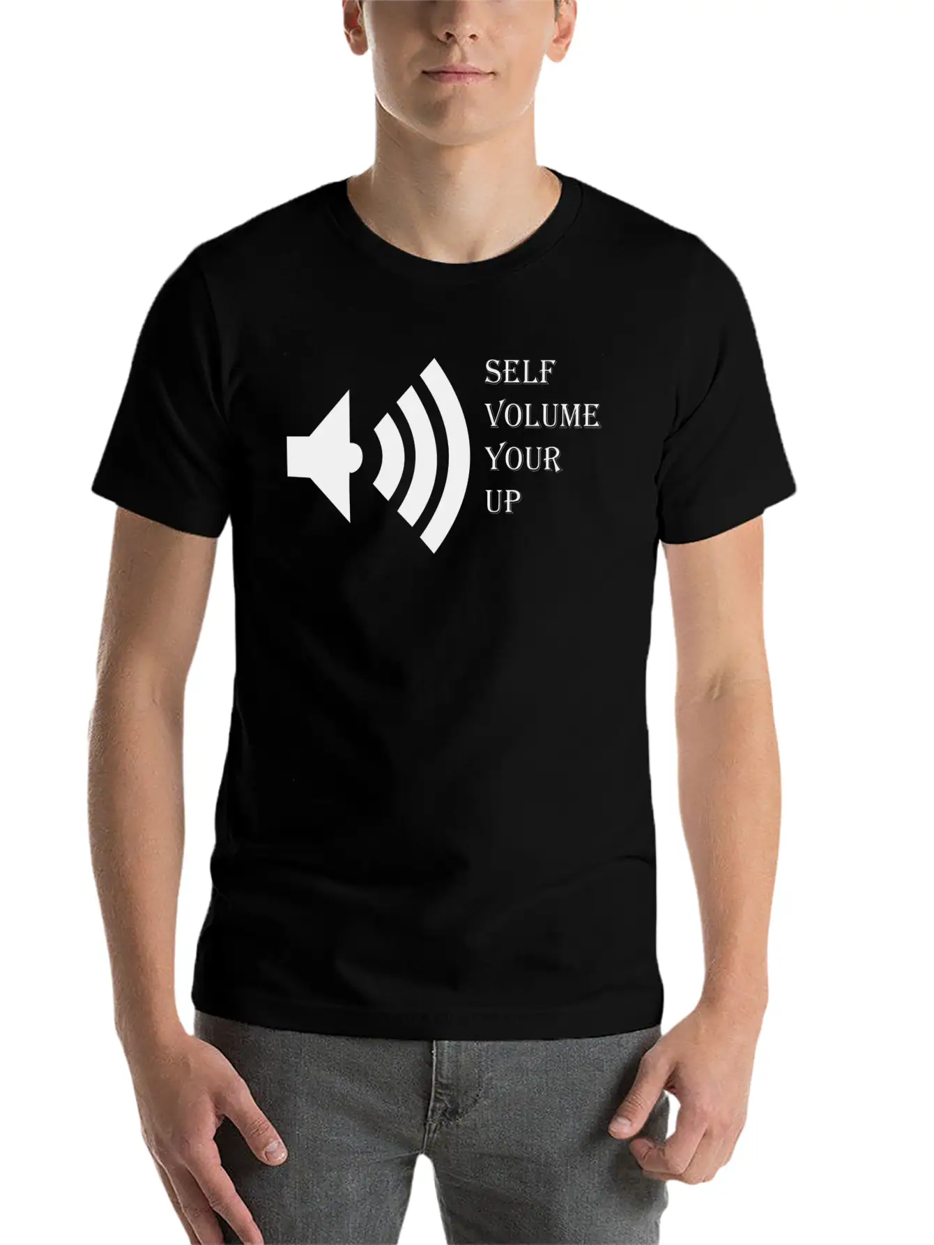 T-shirt Up Your Volume Self Unisex Casual T-Shirt – Clean Design For Daily Comfort