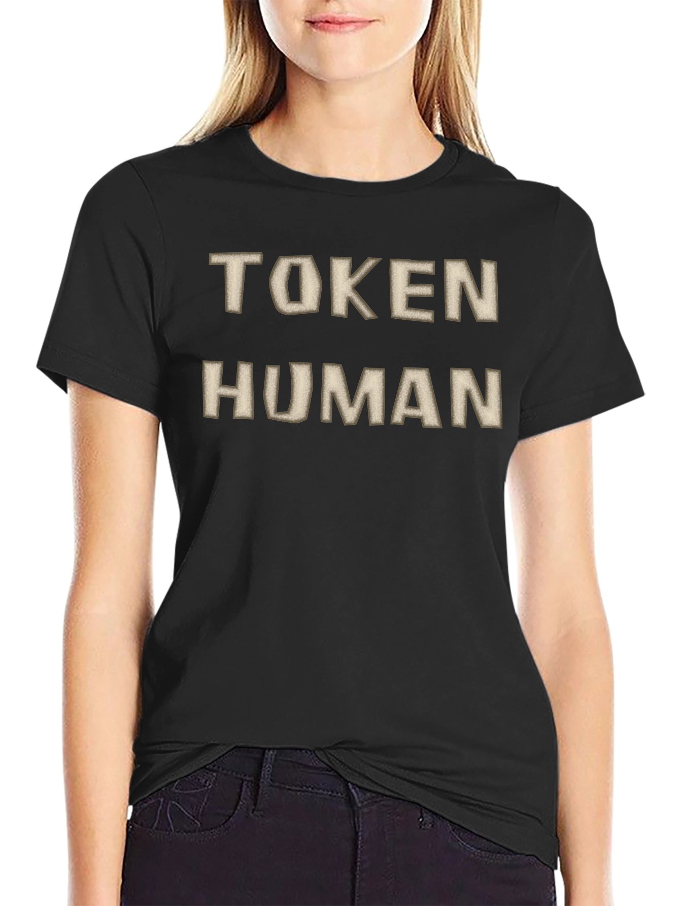 Token Human Funny Graphic T-Shirt