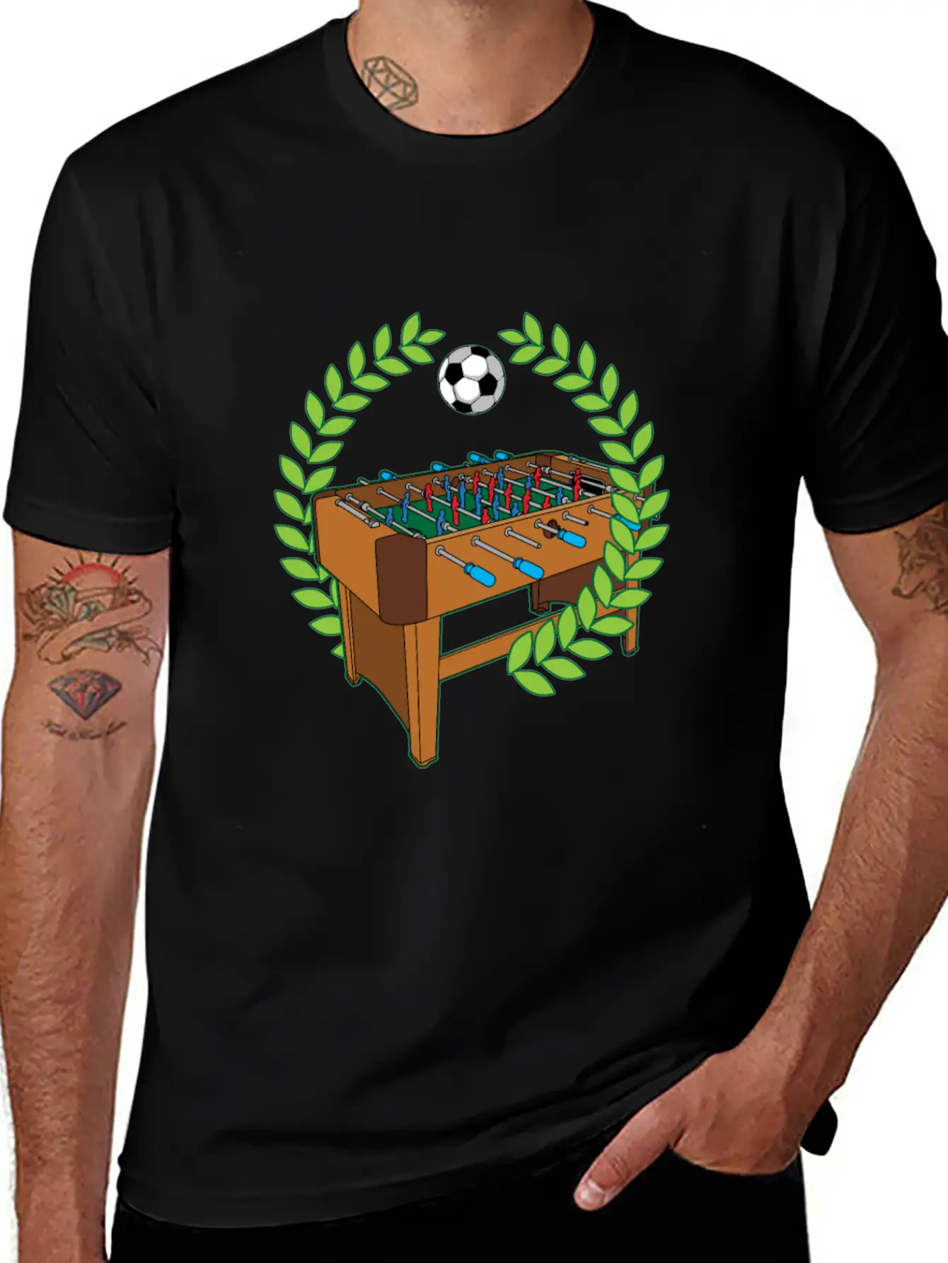 Table Football Pitch Foosball Humor Saying Unisex Casual T-Shirt – Clean Design For Daily Comfort