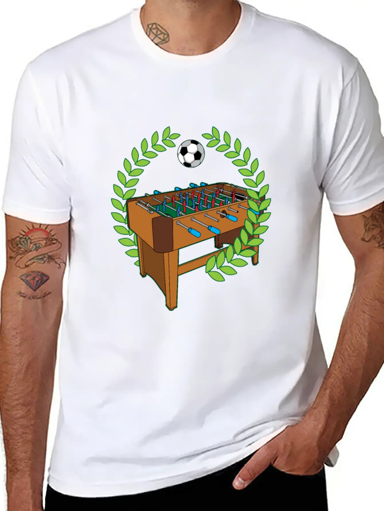 Table Football Pitch Foosball Humor Saying Unisex Casual T-Shirt – Clean Design For Daily Comfort