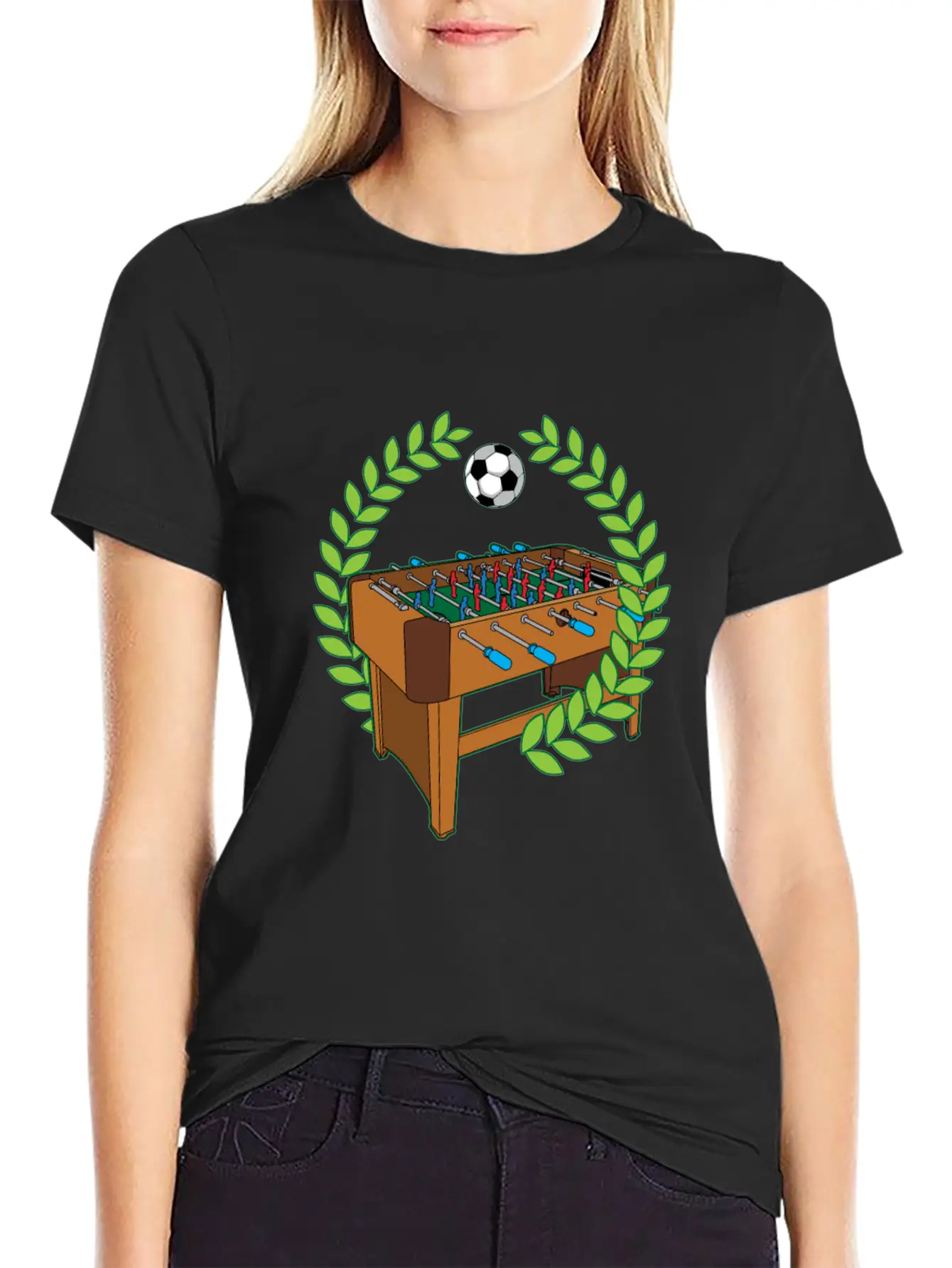Table Football Pitch Foosball Humor Saying Unisex Casual T-Shirt – Clean Design For Daily Comfort