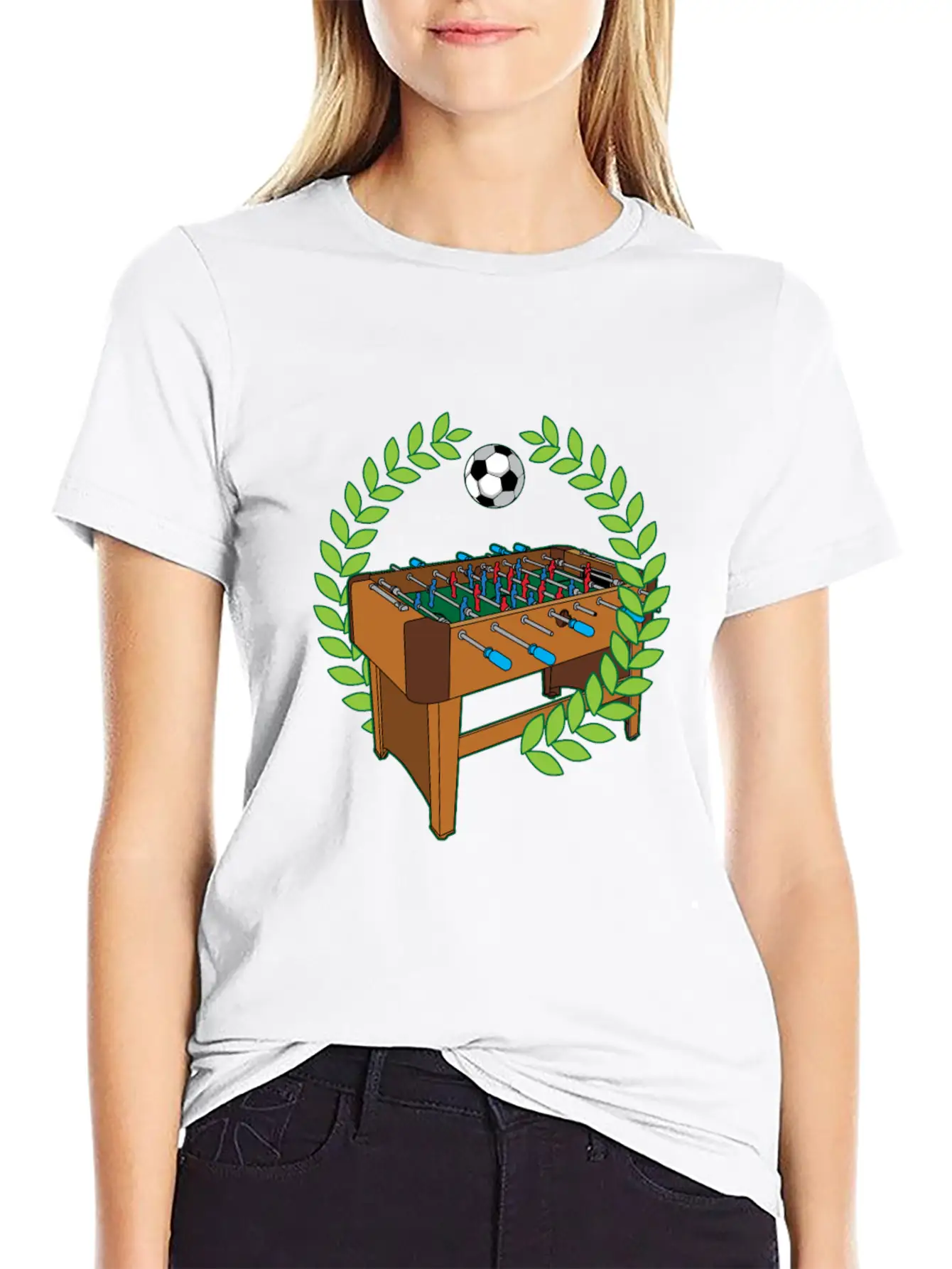 Table Football Pitch Foosball Humor Saying Unisex Casual T-Shirt – Clean Design For Daily Comfort