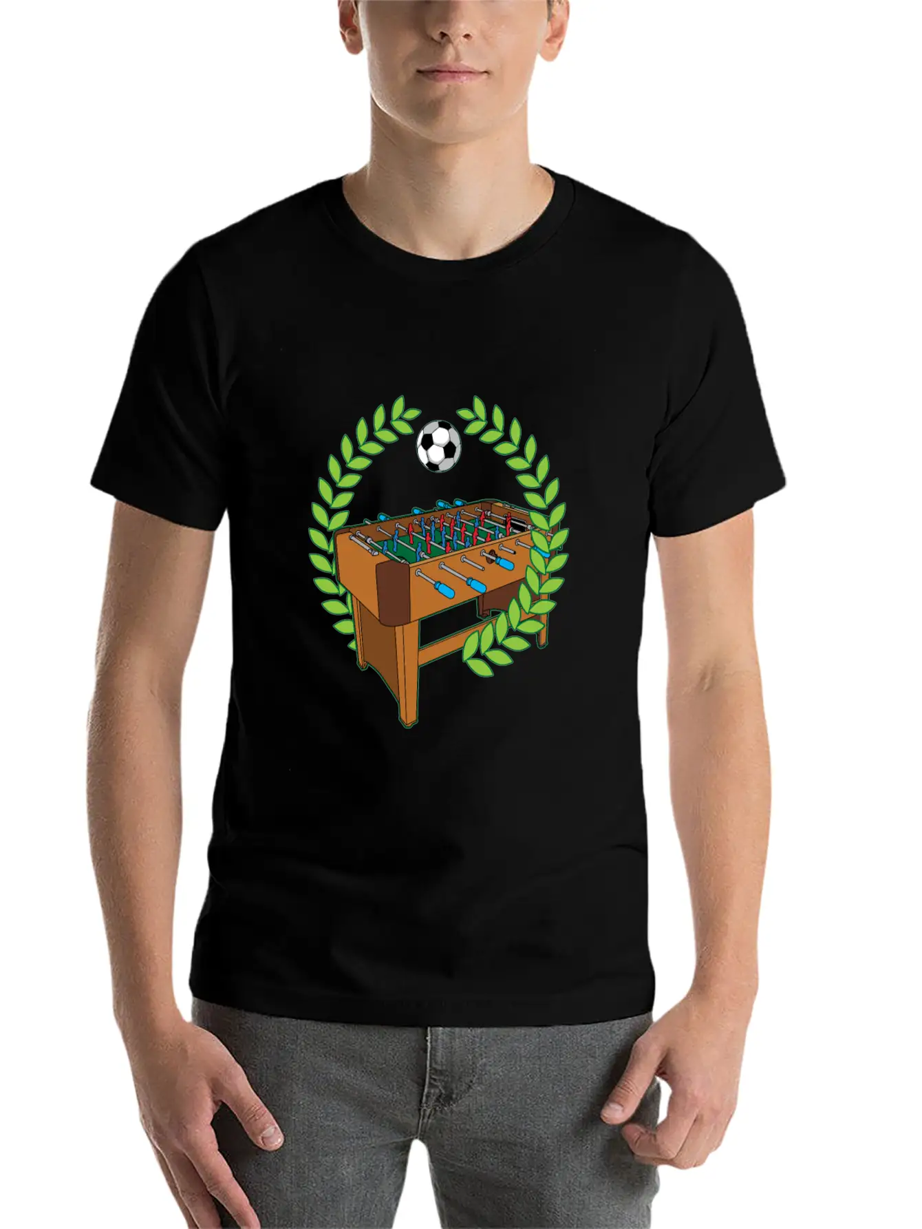 Table Football Pitch Foosball Humor Saying Unisex Casual T-Shirt – Clean Design For Daily Comfort
