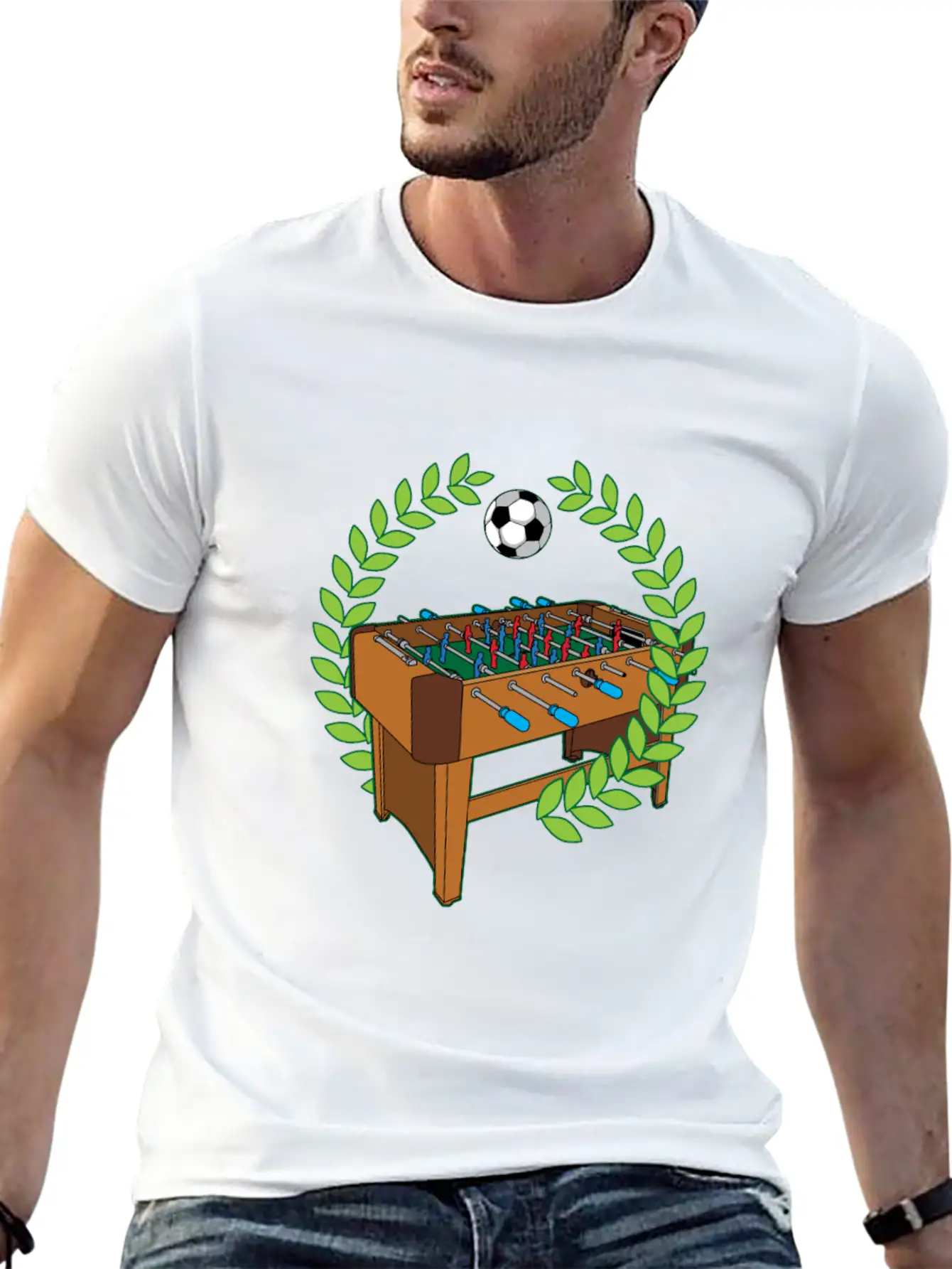 Table Football Pitch Foosball Humor Saying Unisex Casual T-Shirt – Clean Design For Daily Comfort