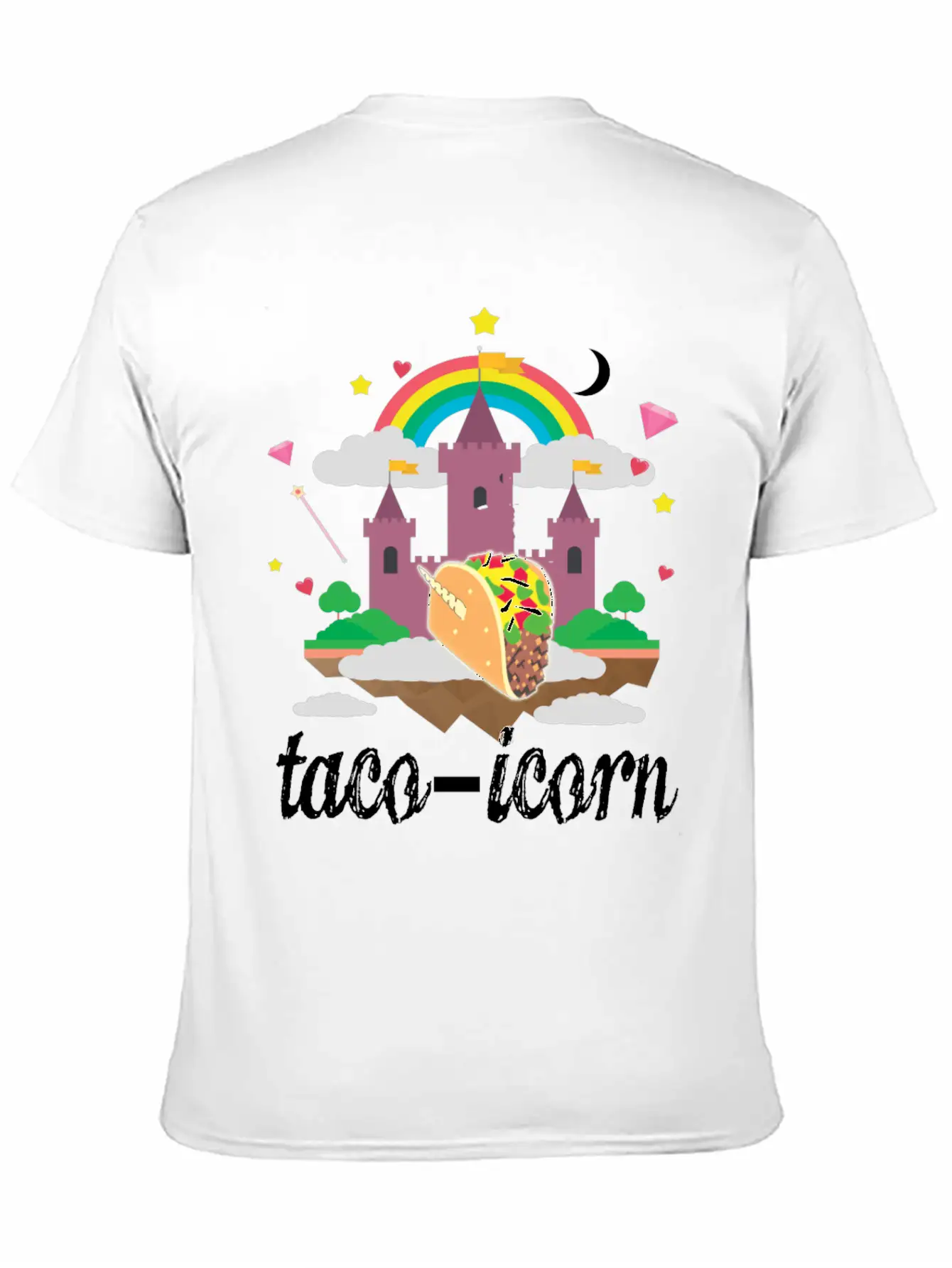 Taco Unicorn Horn In Magical Sky Castle Original Unisex Casual T-Shirt – Clean Design For Daily Comfort