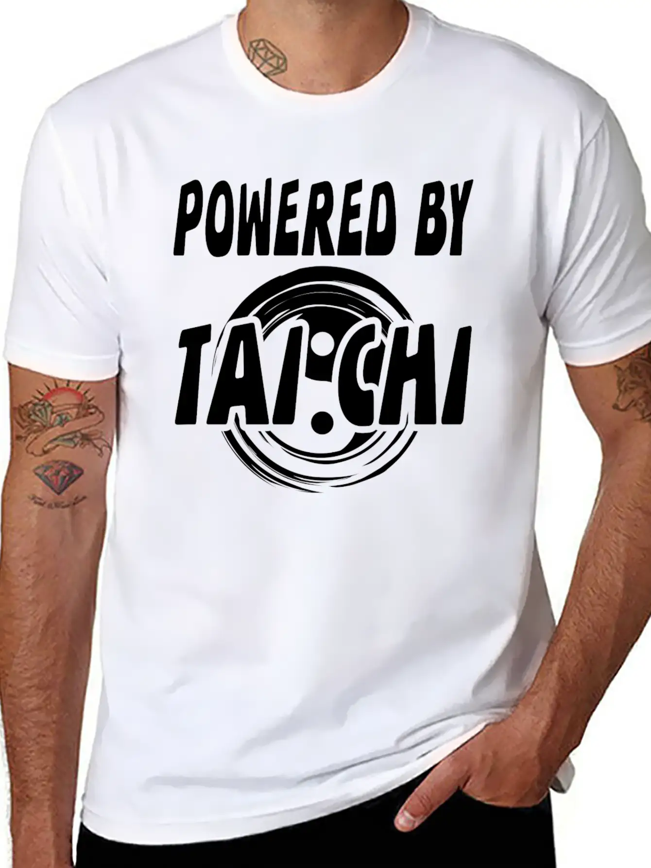 Tai Chi Lightweight Cotton T-Shirt – Daily Comfort Graphic Shirt