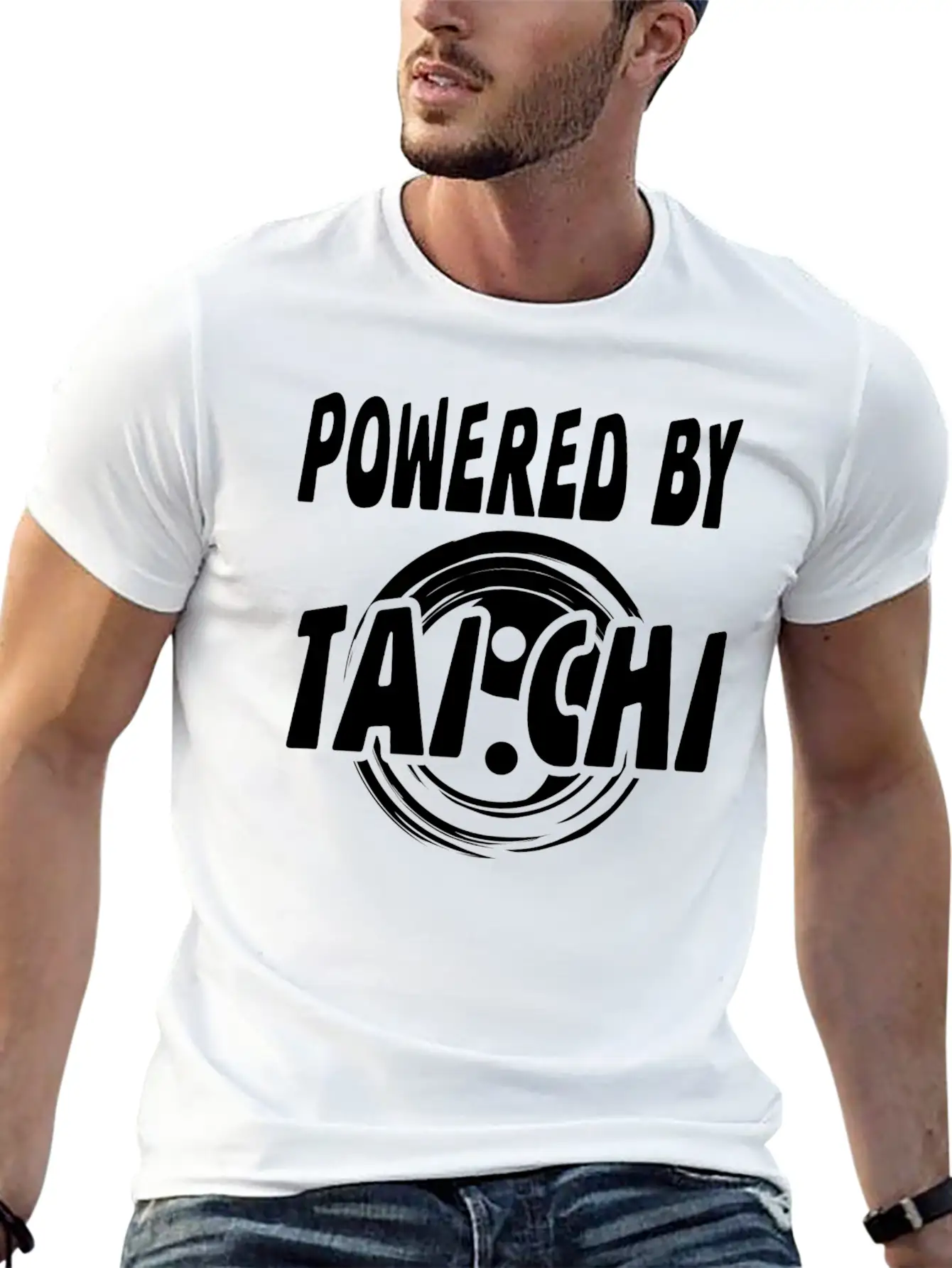 Tai Chi Lightweight Cotton T-Shirt – Daily Comfort Graphic Shirt