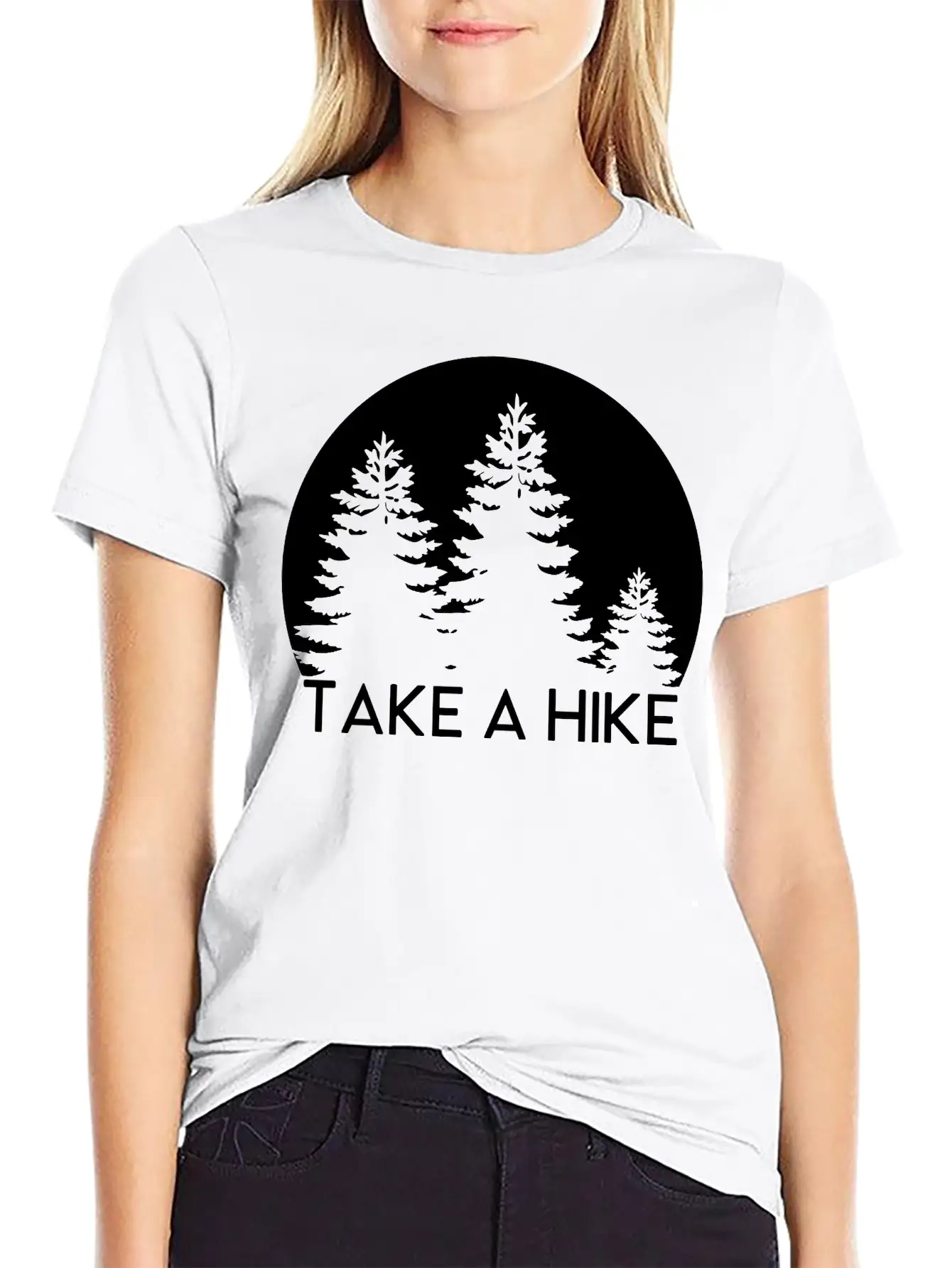 Take A Hike, Nature, Adventure, Explore, Hiking Basic Graphic T-Shirt – Daily Comfort In Soft Cotton