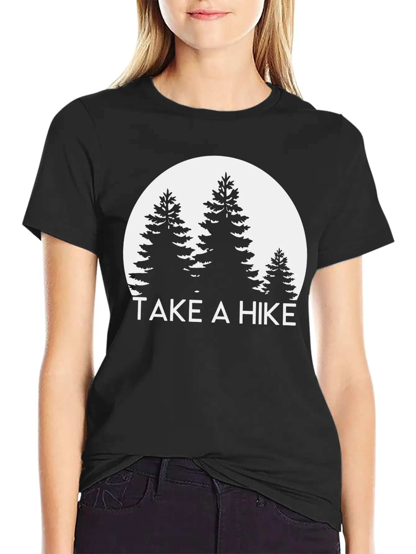 Take A Hike, Nature, Adventure, Explore, Hiking Basic Graphic T-Shirt – Daily Comfort In Soft Cotton