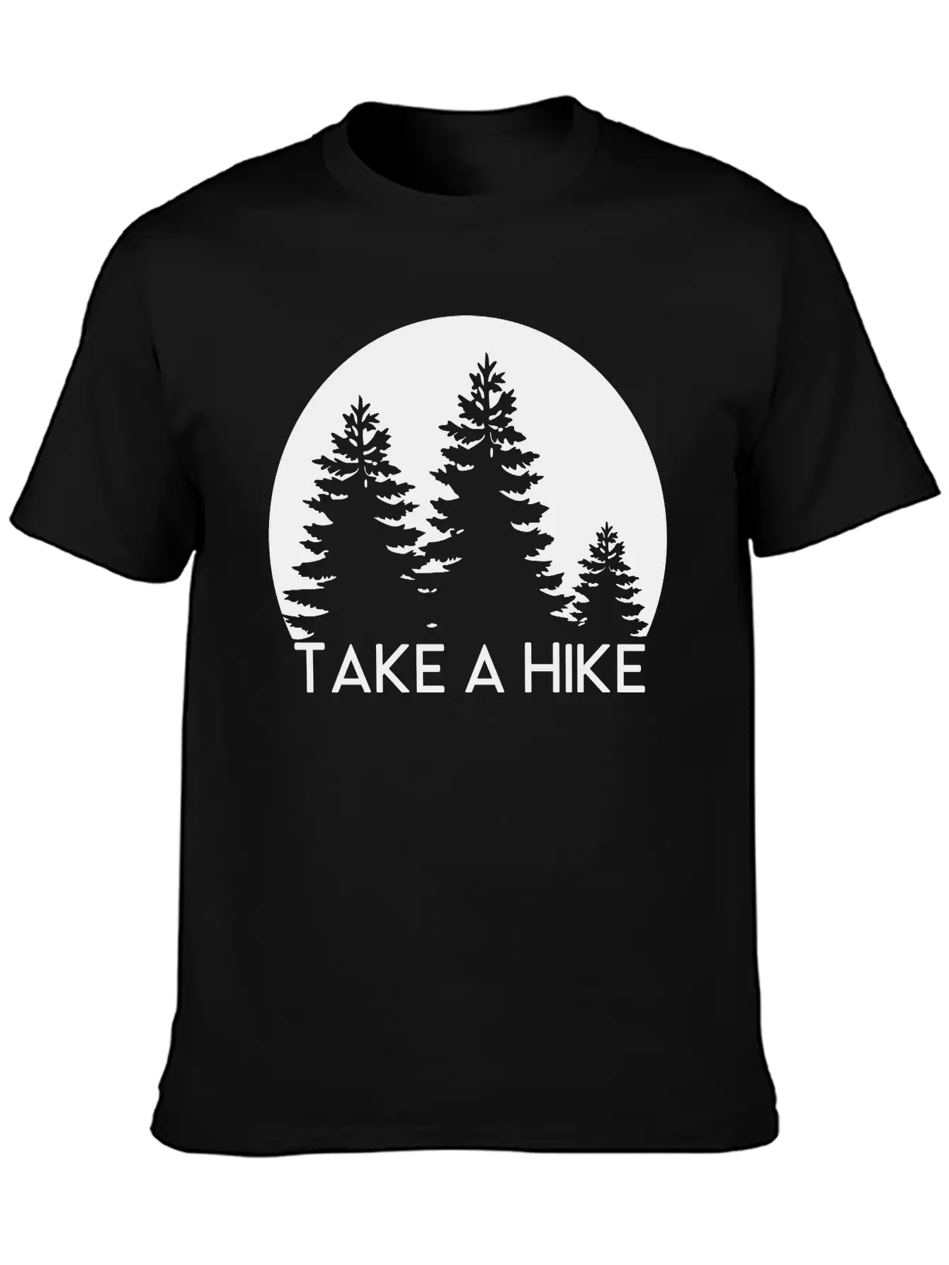 Take A Hike, Nature, Adventure, Explore, Hiking Basic Graphic T-Shirt – Daily Comfort In Soft Cotton